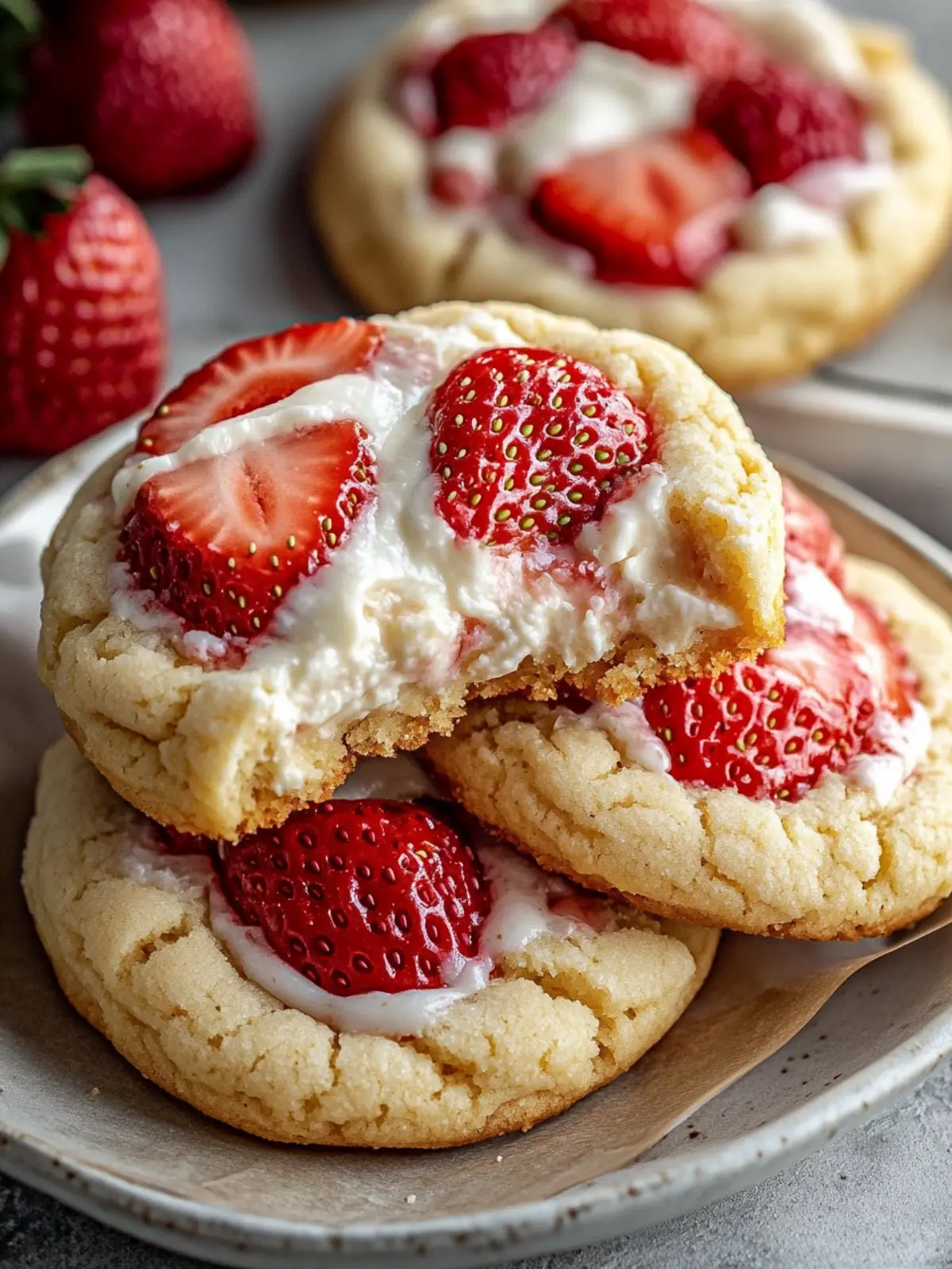 Soft Strawberry Cheesecake Cookies: A Berry Delicious Twist! 4 Soft Strawberry Cheesecake Cookies