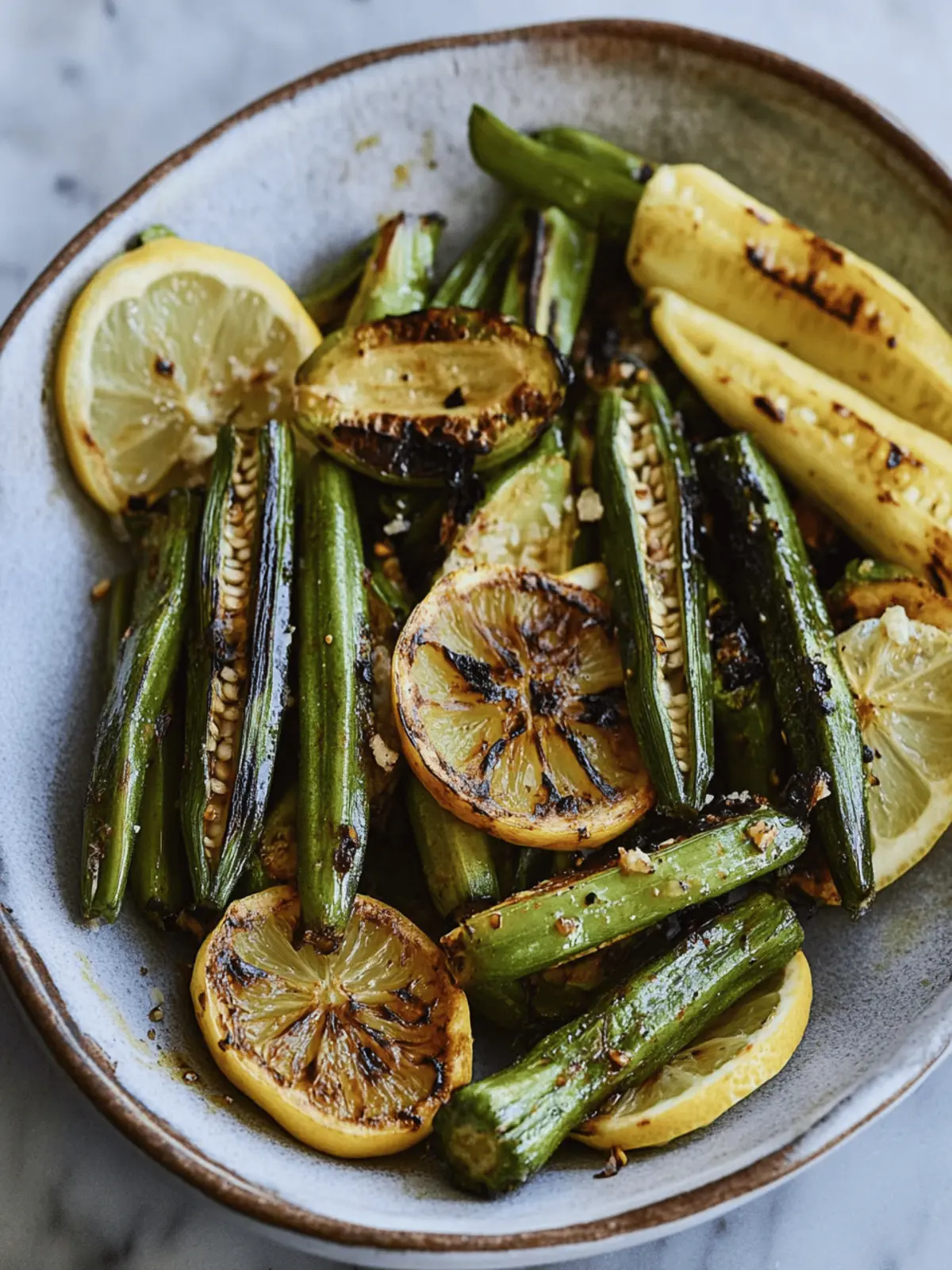 Lemon Chili Charred Okra: A Zesty Side You'll Crave! 3 Lemon Chili Charred Okra