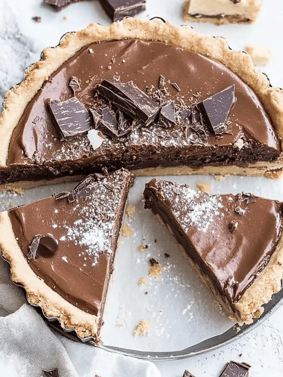 Decadent Double Chocolate Cookie Dough Tart You Deserve Today 4 Double Chocolate Cookie Dough Tart