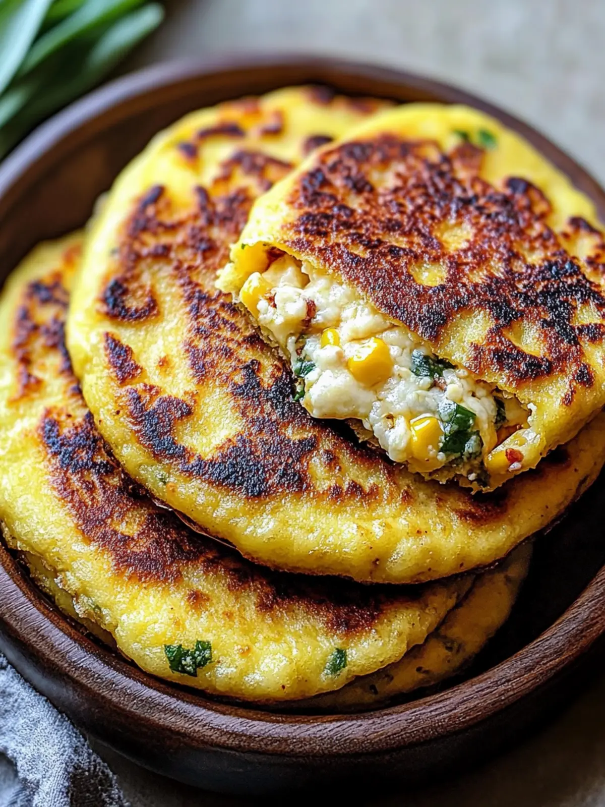 Venezuelan Sweet Corn Cachapas with Gooey Cheese Bliss 2 Venezuelan Sweet Corn Cachapas with Gooey Cheese