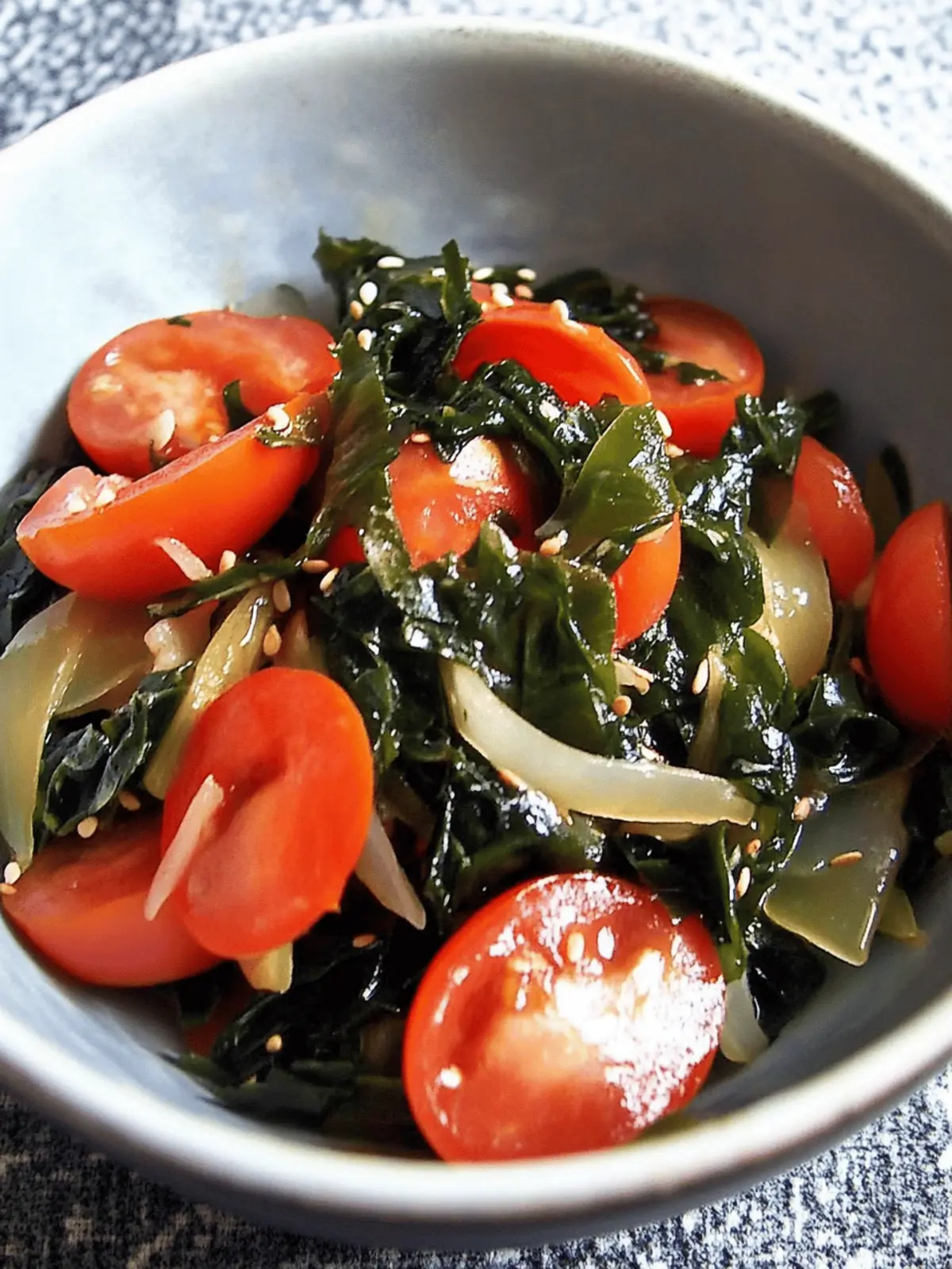 Vibrant Wakame & Tomato Japanese Salad for Refreshing Meals 2 Wakame & Tomato Japanese Salad