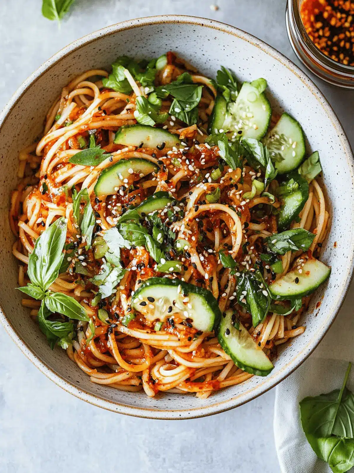 Refreshing Spicy Cold Noodle Salad Perfect for Summer Days 2 Spicy Cold Noodle Salad