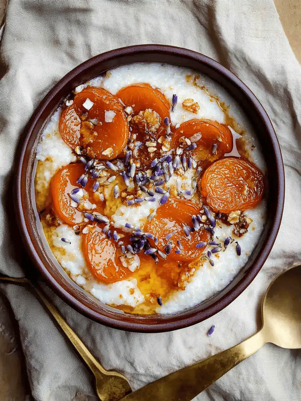 Vegan Polenta Porridge with Lavender & Roasted Apricots Bliss 4 vegan polenta porridge with lavender and roasted apricots