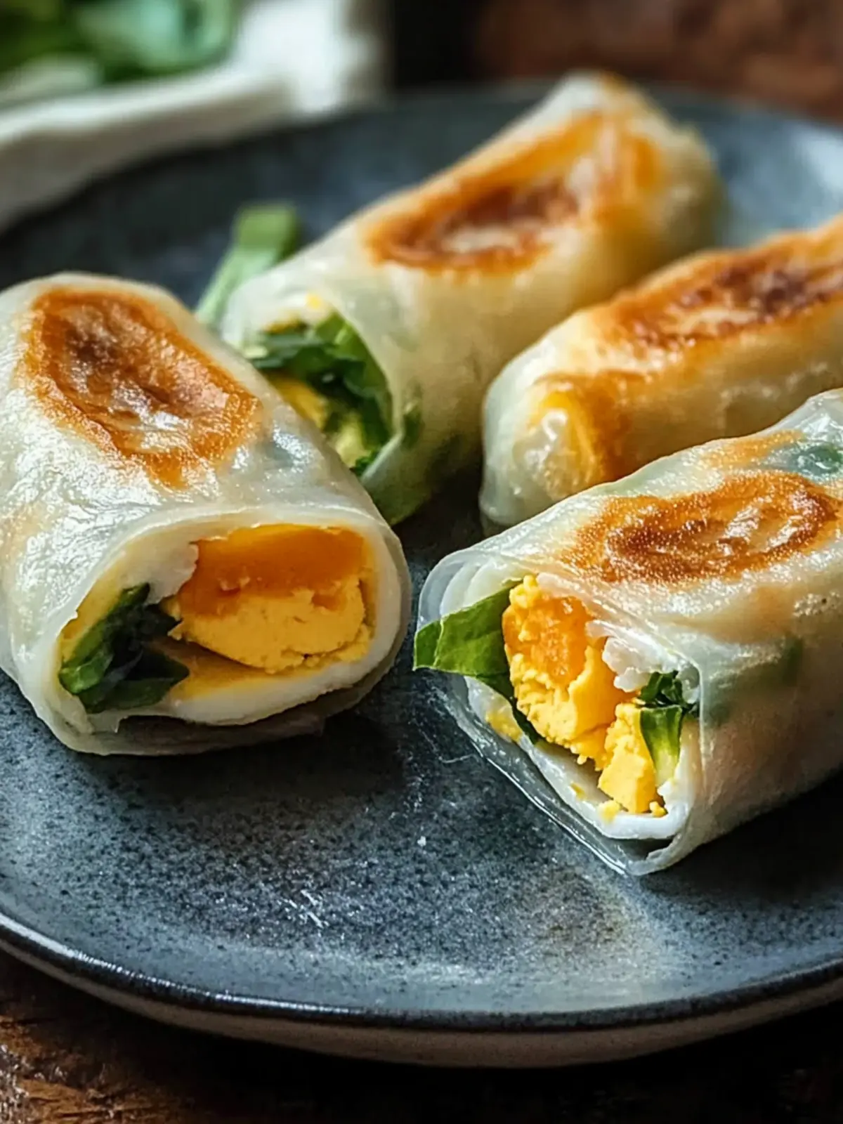 Delightful Crispy Rice Paper Egg Wraps for Quick Flavor Fix 2 Delightful Crispy Rice Paper Egg Wraps