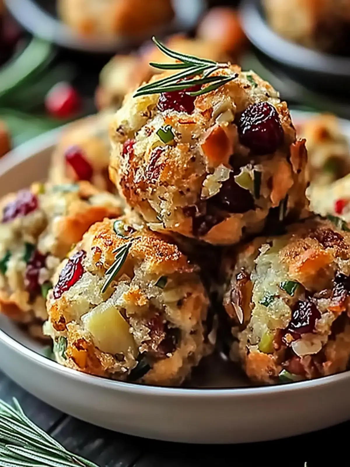 Cranberry & Turkey Stuffing Balls: Your New Holiday Delight 4 Cranberry & Turkey Stuffing Balls