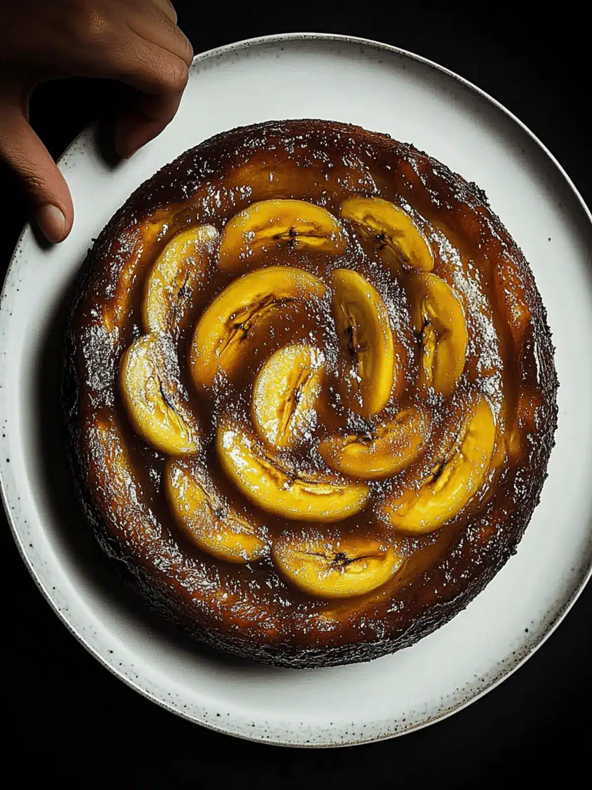 Ghee and Cardamom Scented Upside-Down Banana Cake Bliss 4 ghee and cardamom scented upside-down banana cake