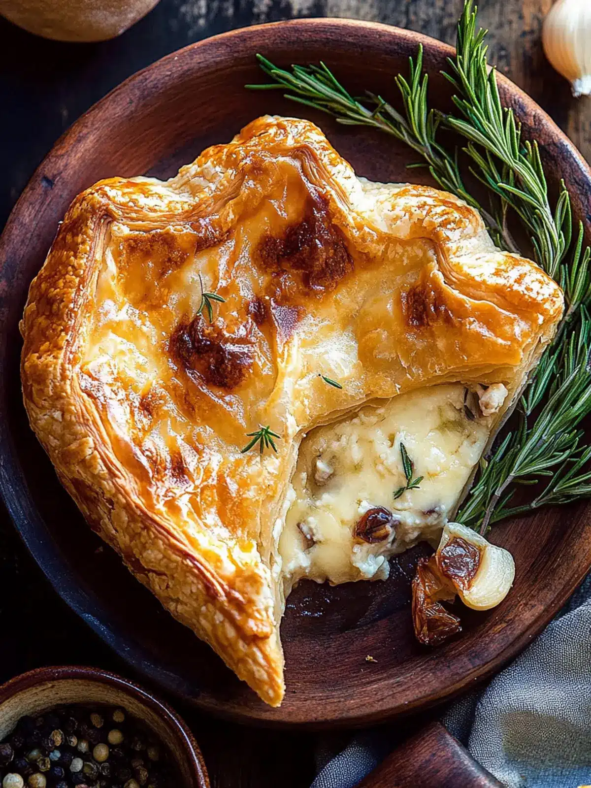 Baked Gruy¨re in Pastry with Rosemary and Garlic Bliss 3 Baked Gruy¨re in Pastry with Rosemary and Garlic.