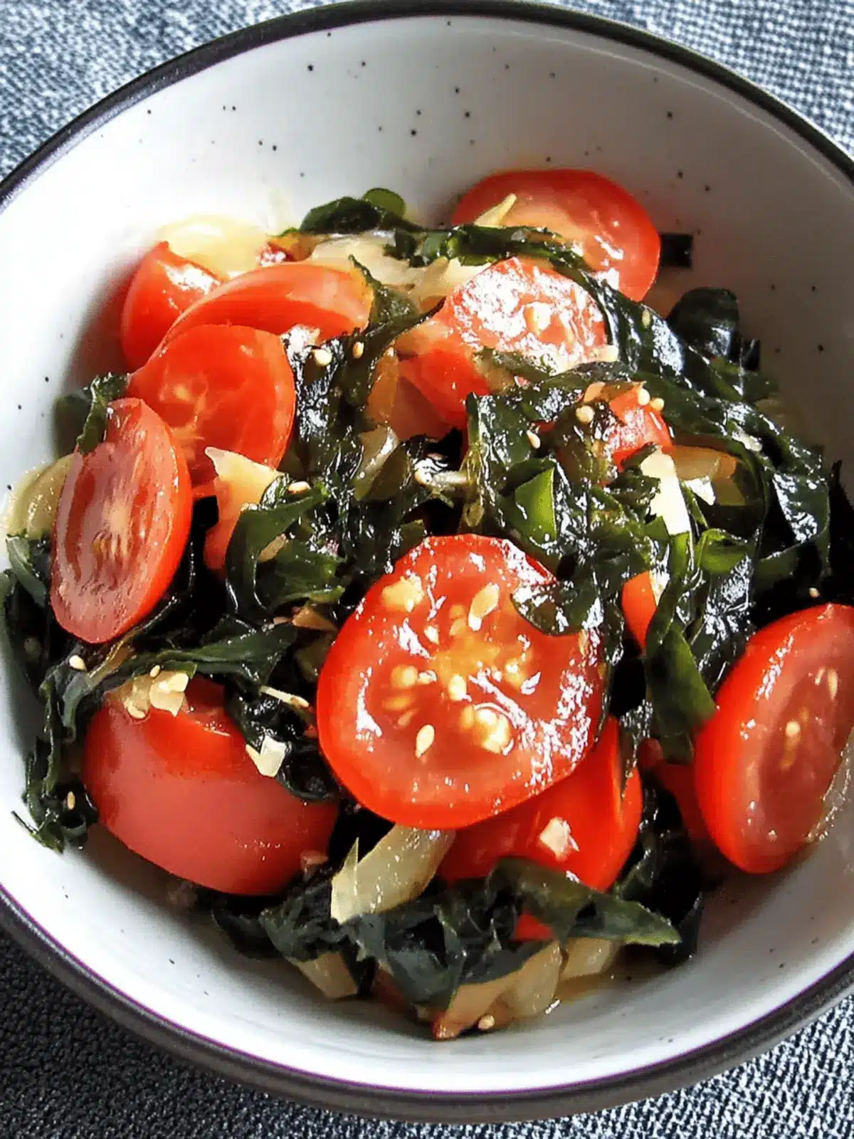 Vibrant Wakame & Tomato Japanese Salad for Refreshing Meals 3 Wakame & Tomato Japanese Salad