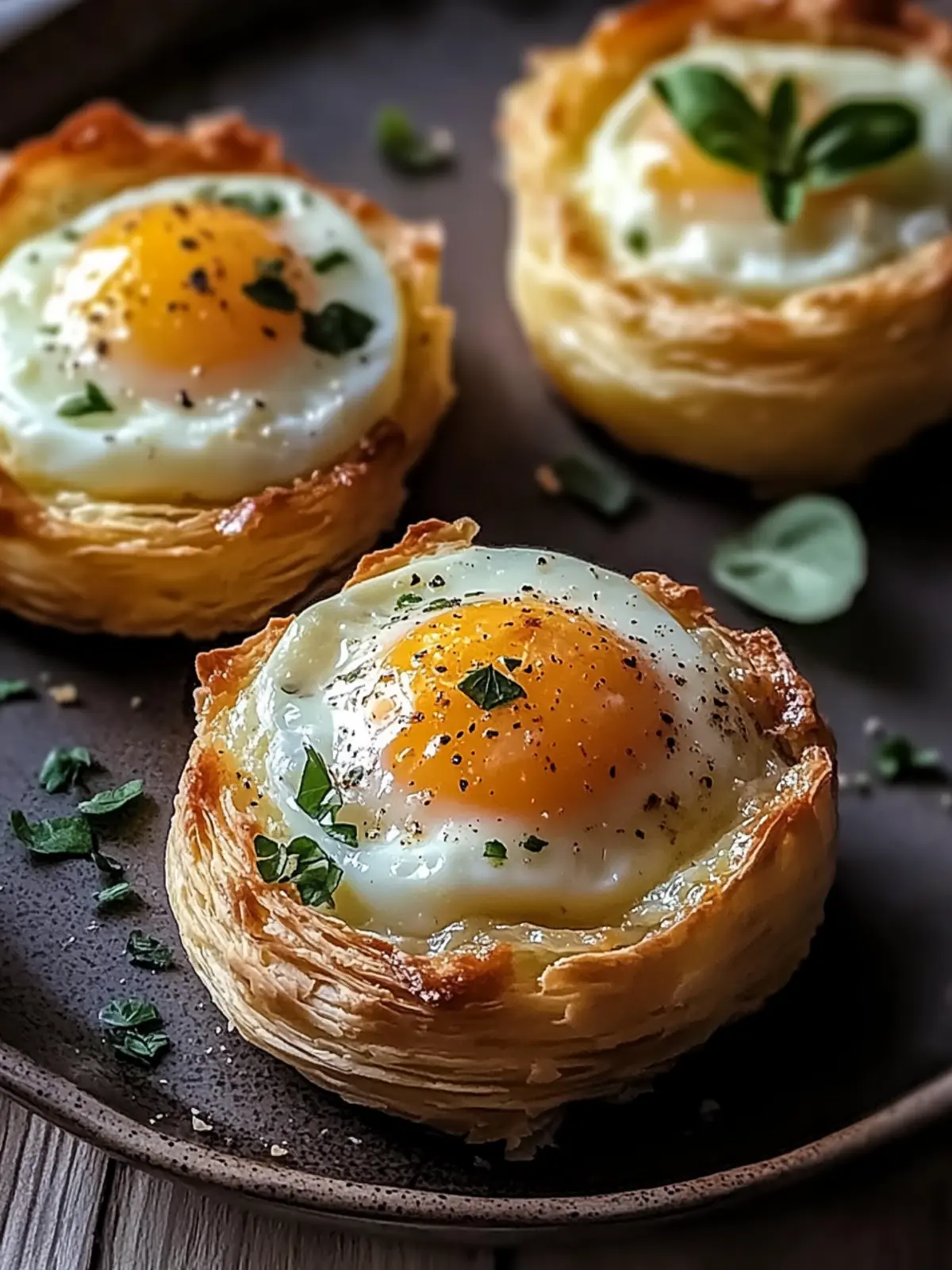 Baked Eggs Napoleon Pastry: A Flaky Twist on Brunch Bliss 2 Baked Eggs Napoleon Pastry
