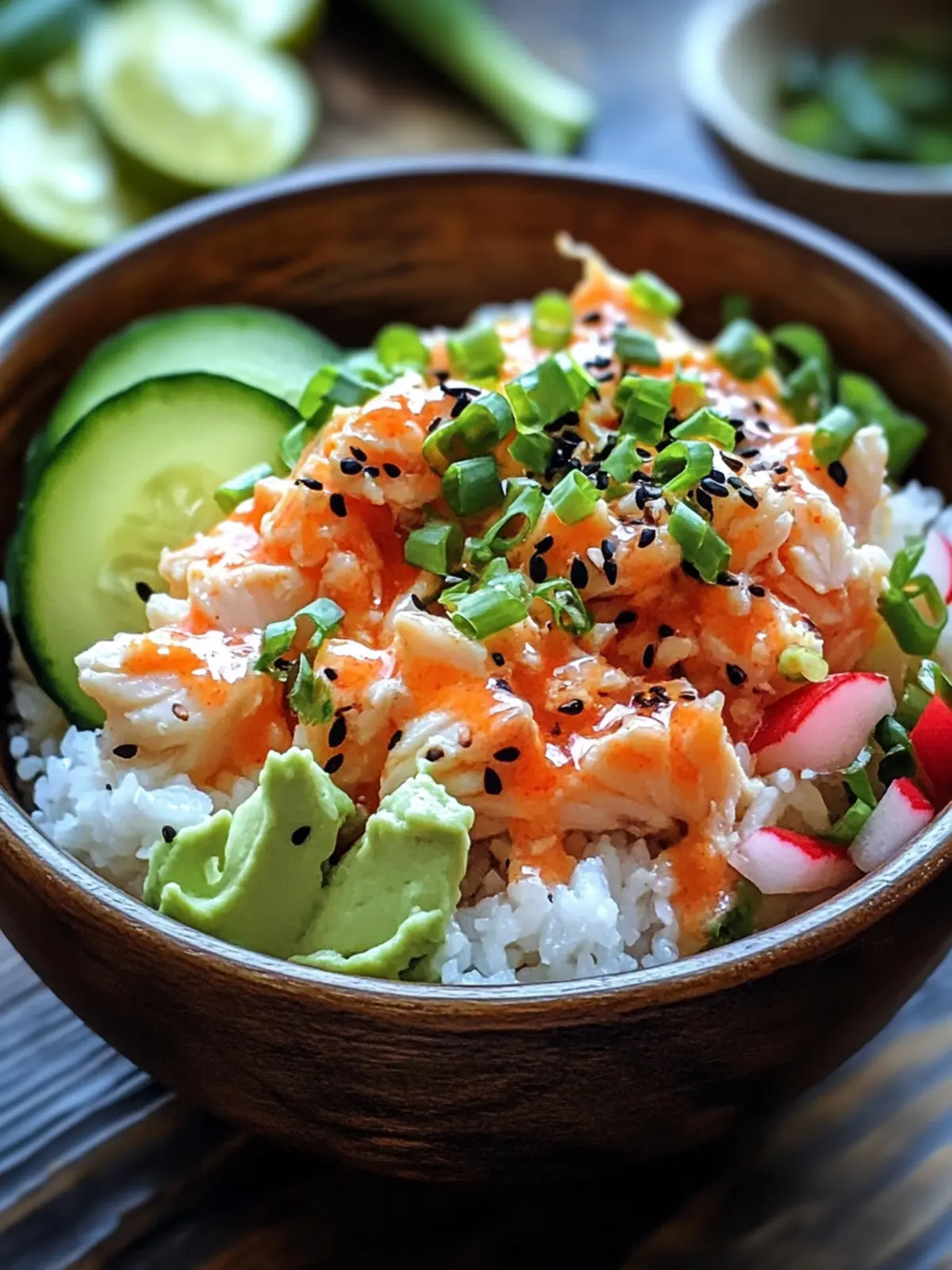 Savory Spicy Crab Sushi Bowls for Easy Weeknight Dinners 3 Savory Spicy Crab Sushi Bowls