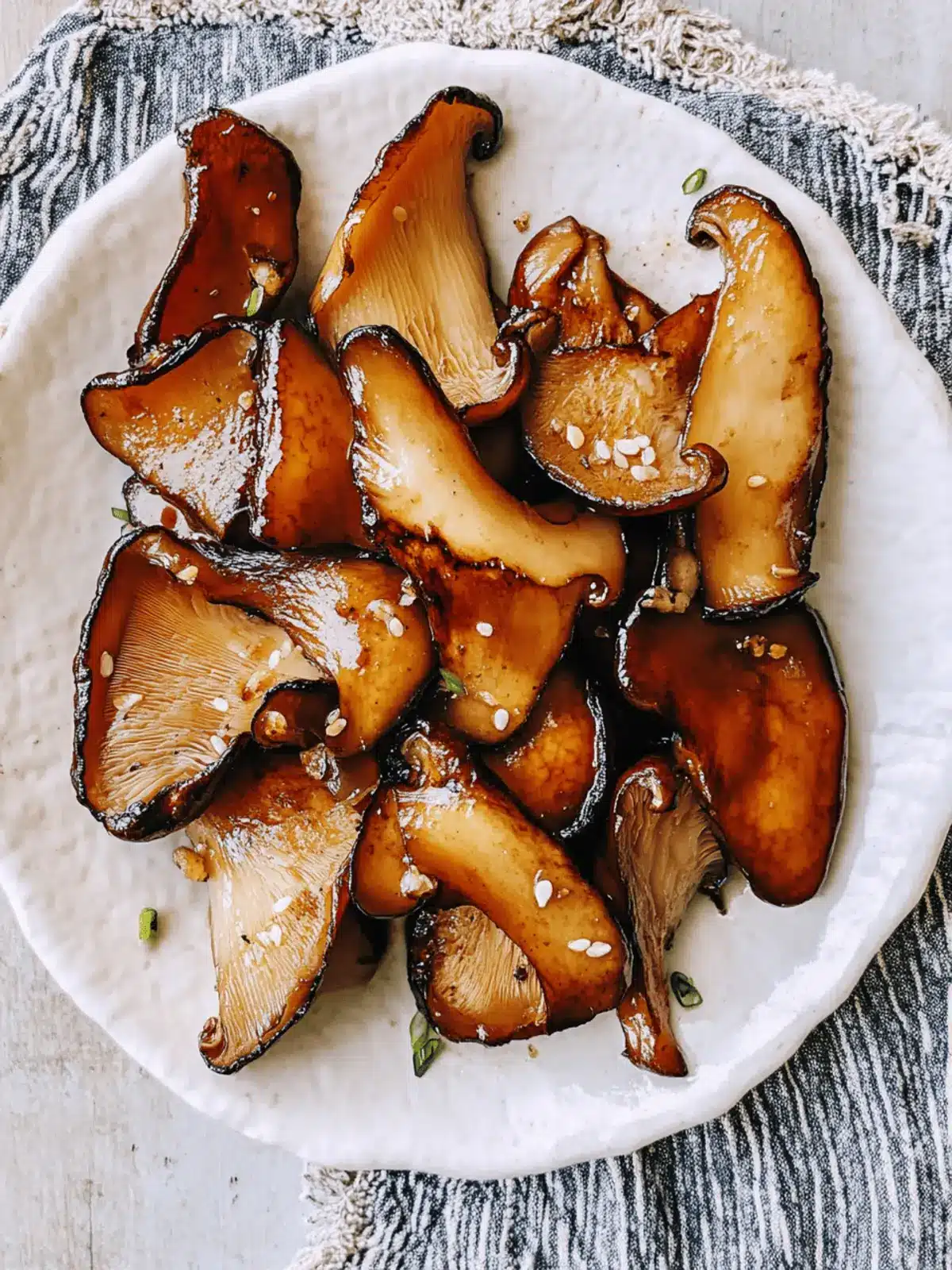 Savory Soy Butter Glazed King Oyster Mushrooms to Impress 2 Soy Butter Glazed King Oyster Mushrooms