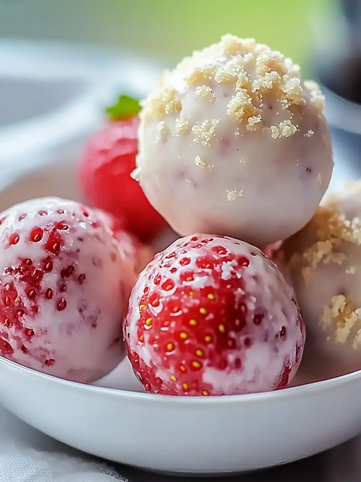 Strawberry Cheesecake Protein Balls for Guilt-Free Snacking 2 Strawberry Cheesecake Protein Balls