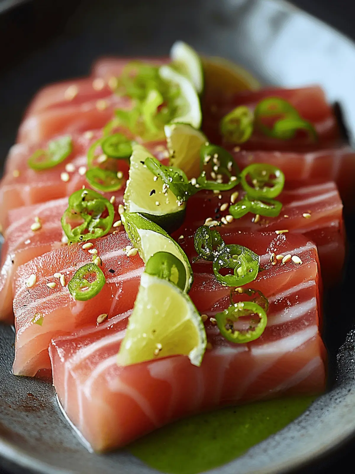 Lime-Infused Yellowfin Tuna Sashimi: A Fresh Flavor Adventure 3 Lime-Infused Yellowfin Tuna Sashimi