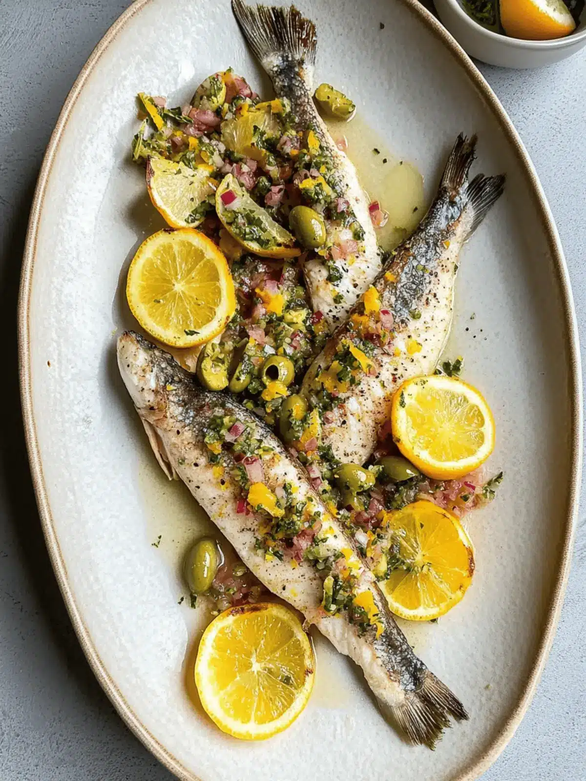 Zesty Branzino with Citrus Olive Salsa in Just 20 Minutes 4 Branzino with Citrus Olive Salsa