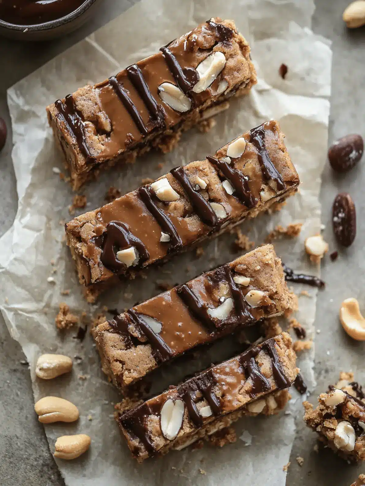 Protein Cashew Snicker Bars That Fuel Your Day with Flavor 3 Protein Cashew snicker bars
