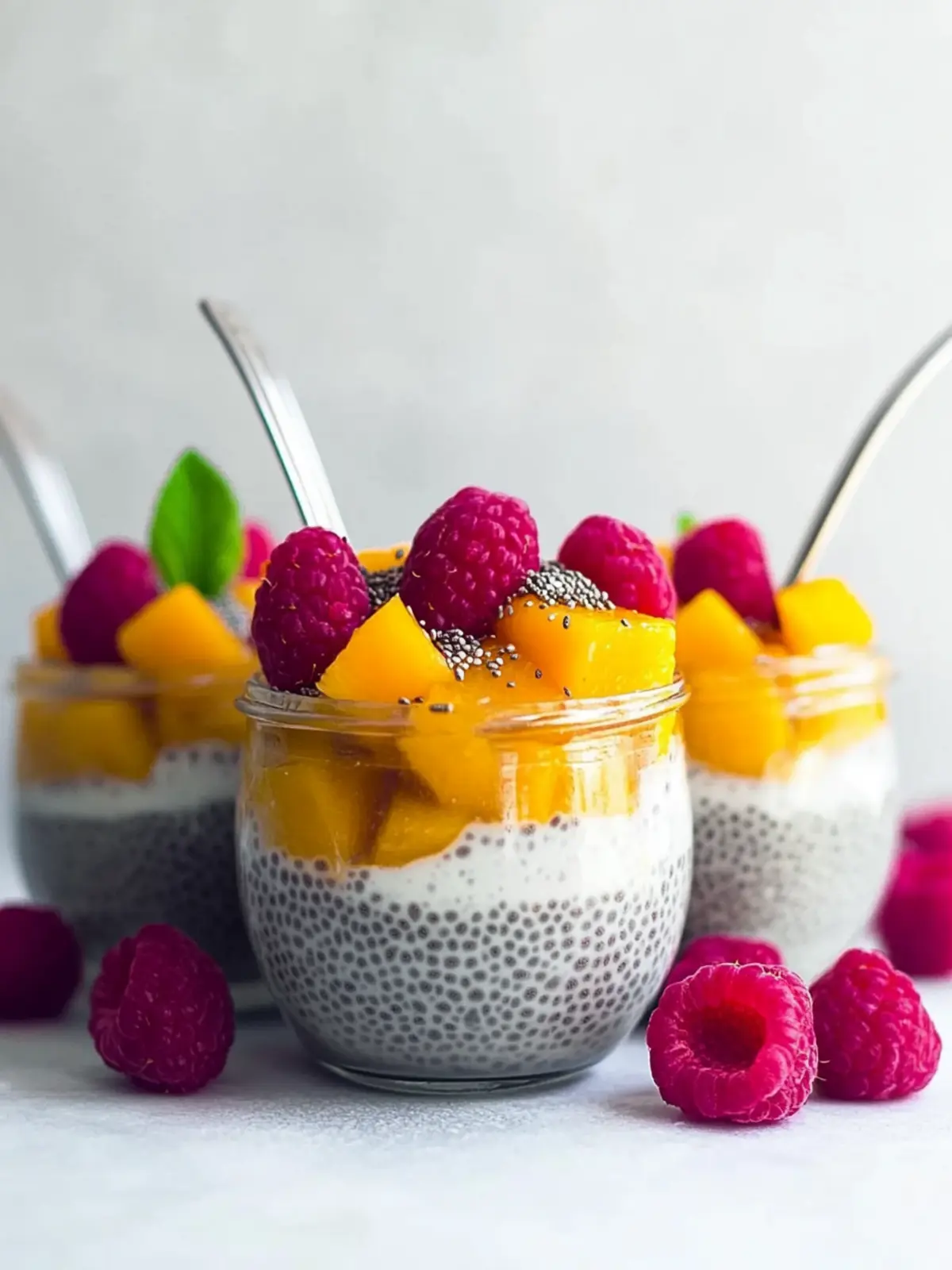 Creamy Mango Chia Pudding: A Refreshing Vegan Delight 2 Mango Chia Pudding