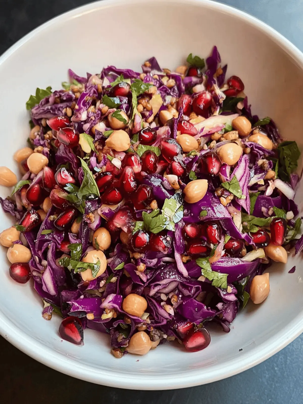 Zesty Red Cabbage Pomegranate Salad for a Fresh Boost 4 Red Cabbage Pomegranate Salad