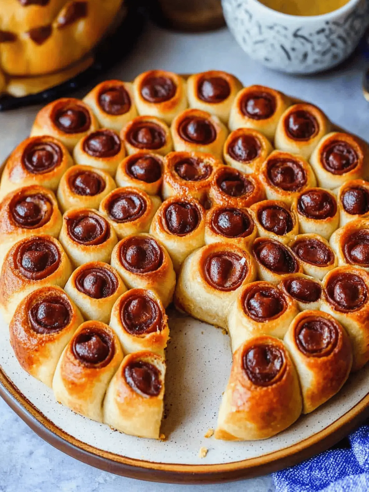 Savory Pull Apart Pigs in a Blanket with Creamy Cheese Dip 2 Pull Apart Pigs in a Blanket