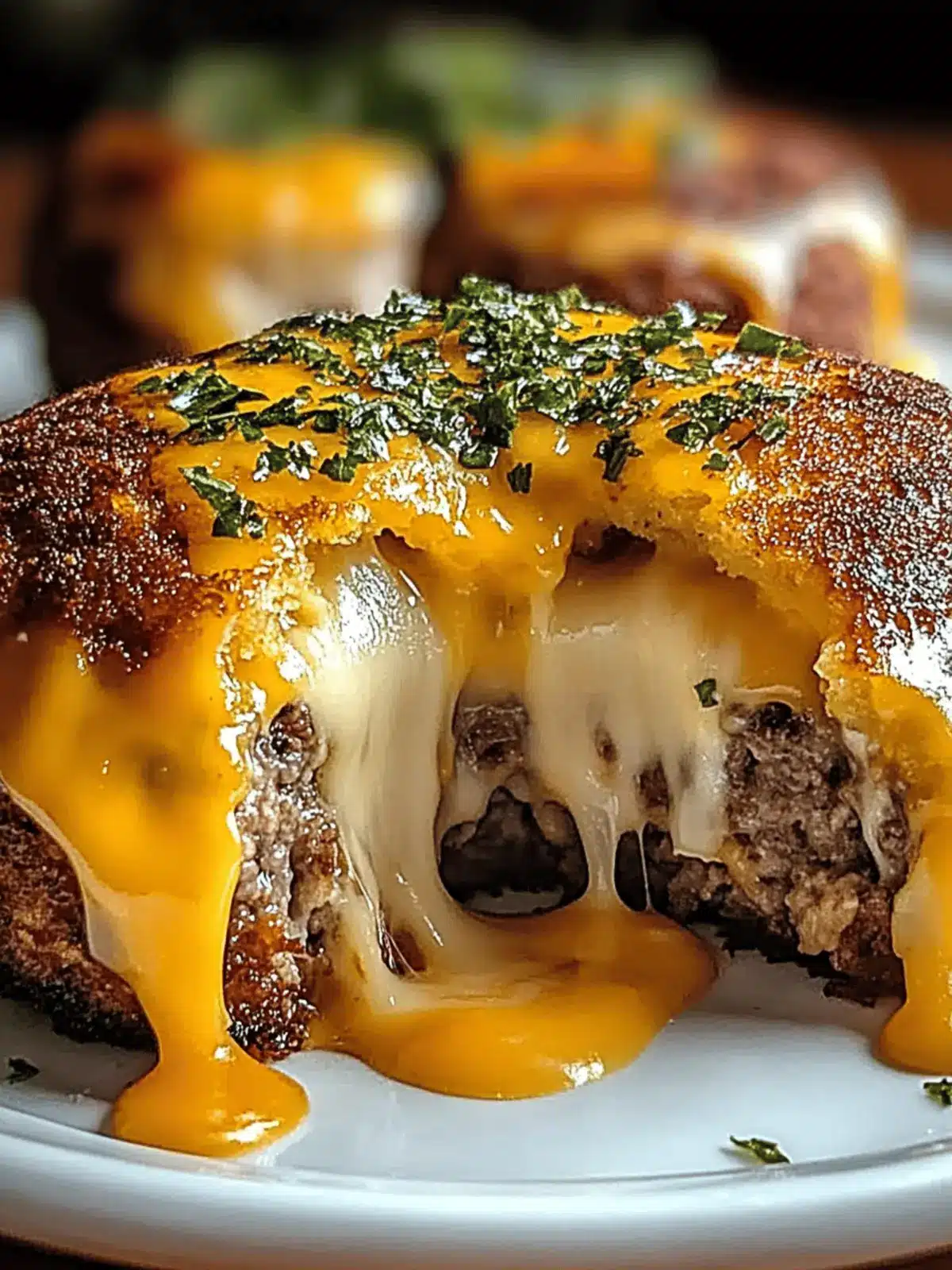 Cheeseburger Lava Cakes Molten: Melted Comfort in Every Bite 2 Cheeseburger Lava Cakes Molten