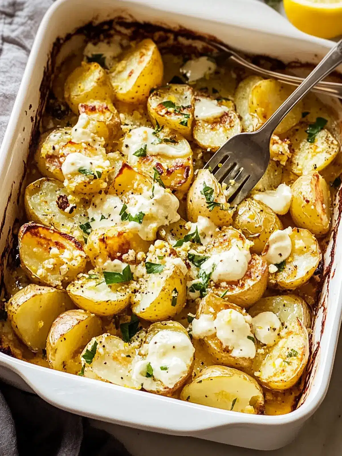 Baked-Feta Potatoes with Lemon: A Flavorful Twist on Comfort 4 Baked-Feta Potatoes with Lemon