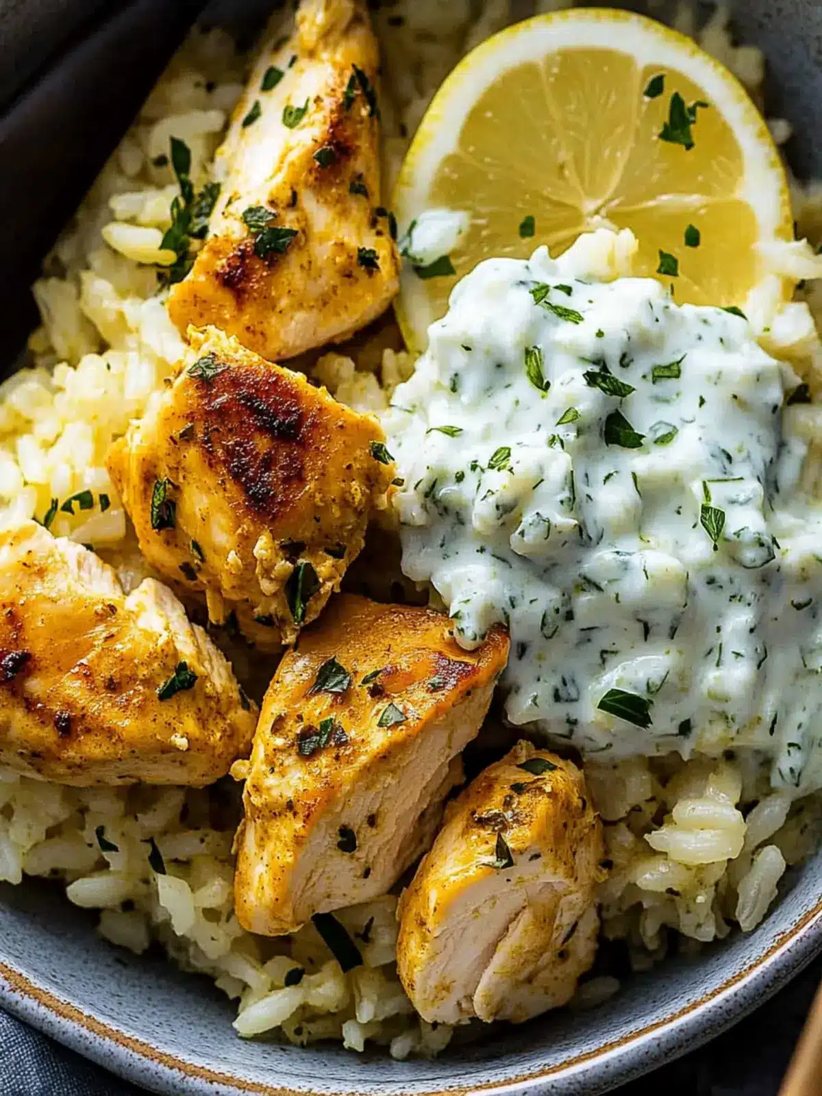 Dump-and-Bake Chicken Tzatziki Rice for Effortless Dinner Bliss 2 Dump-and-Bake Chicken Tzatziki Rice