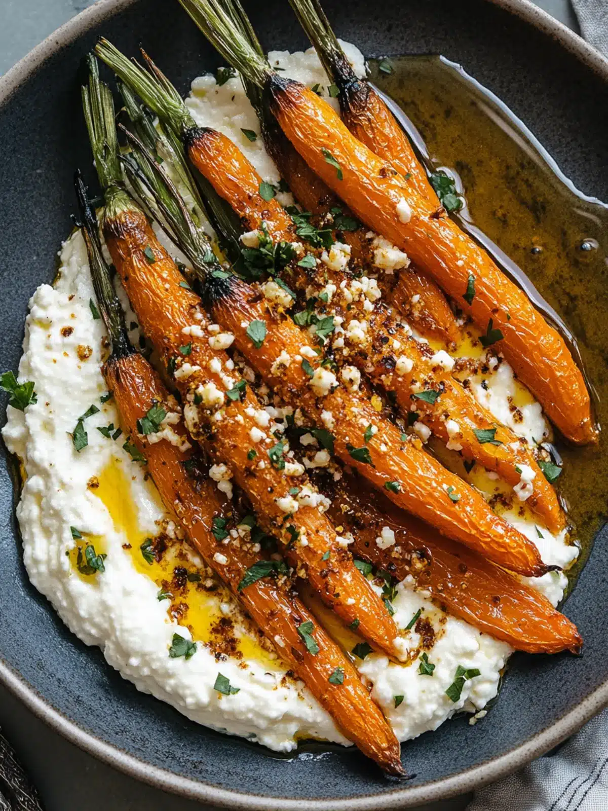 Irresistible Roasted Carrots with Whipped Ricotta & Hot Honey 2 Roasted Carrots with Whipped Ricotta & Hot Honey