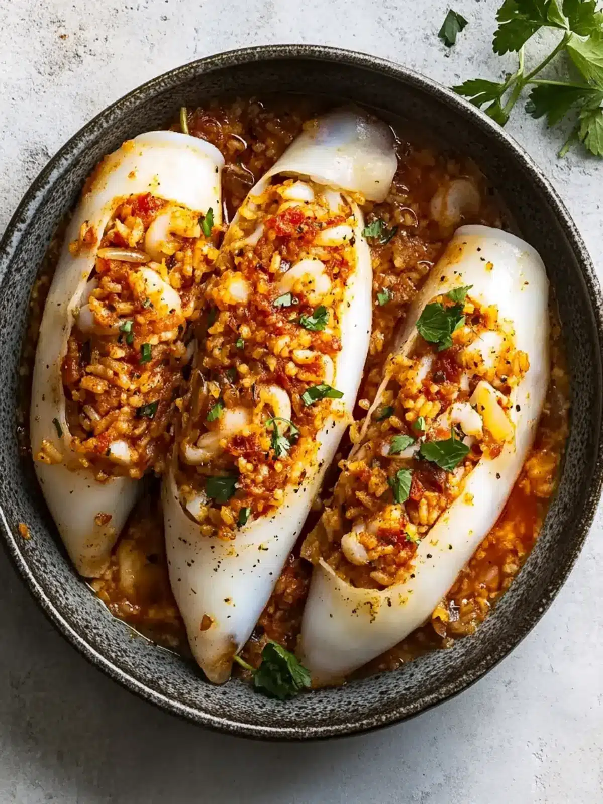 Savor Spanish Rice-Stuffed Squid for an Easy Epic Dinner 4 Spanish rice-stuffed squid
