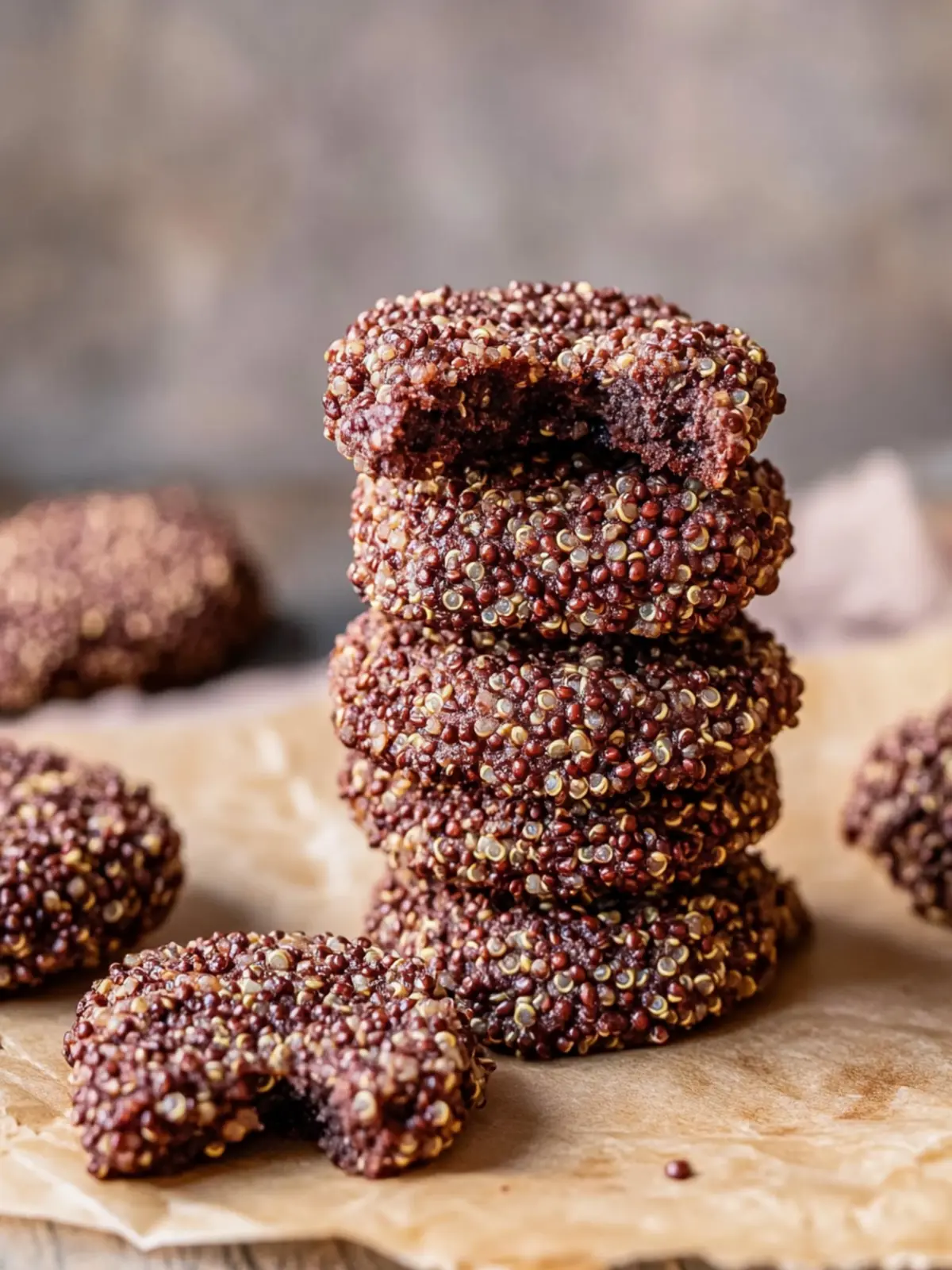 Crispy Quinoa Cacao Cookies: Guilt-Free No-Bake Delight 3 Crispy Quinoa Cacao Cookies