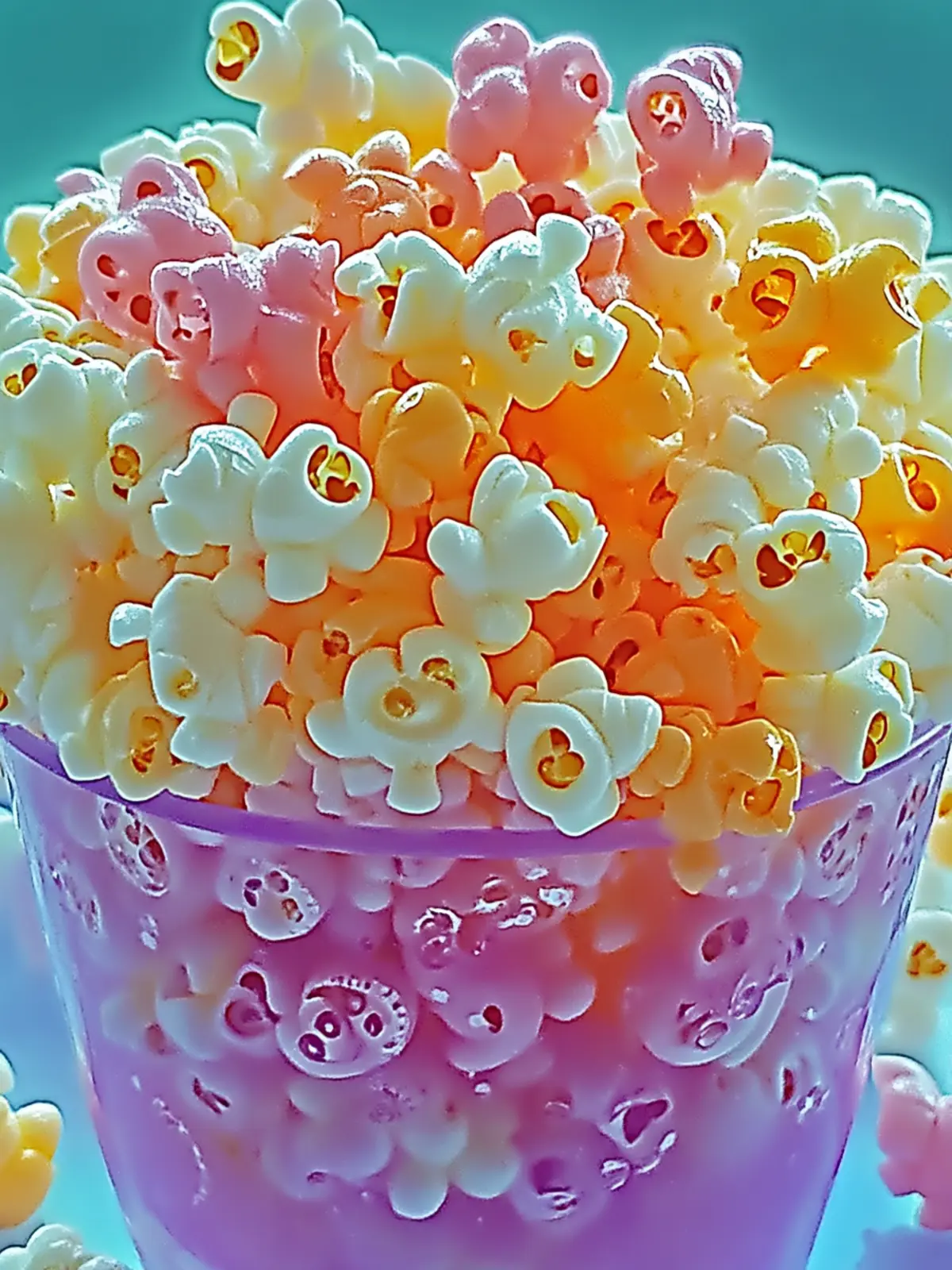 Popcorn Surprise with a Jello Twist: Colorful Snack Fun! 2 Popcorn Surprise with a Jello Twist
