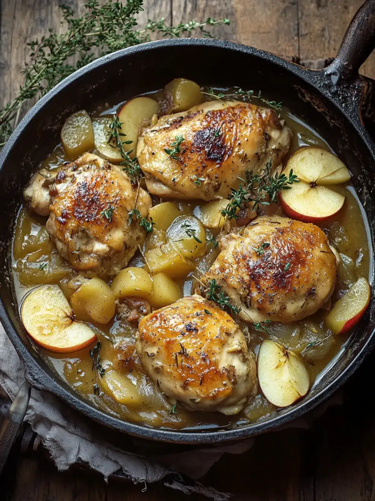 Savory Chicken Normandy: Comfort in Every Creamy Bite 4 Chicken Normandy or French Apple Cider Chicken