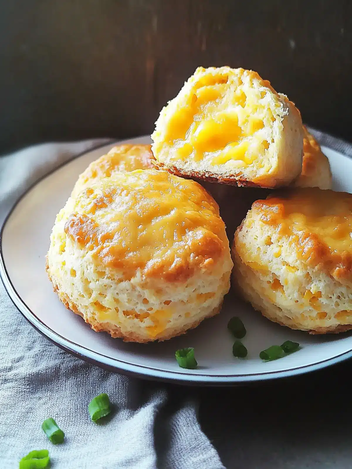 Surprise Cheddar Biscuits with a Soft Egg Center Delight 4 Surprise Cheddar Biscuits