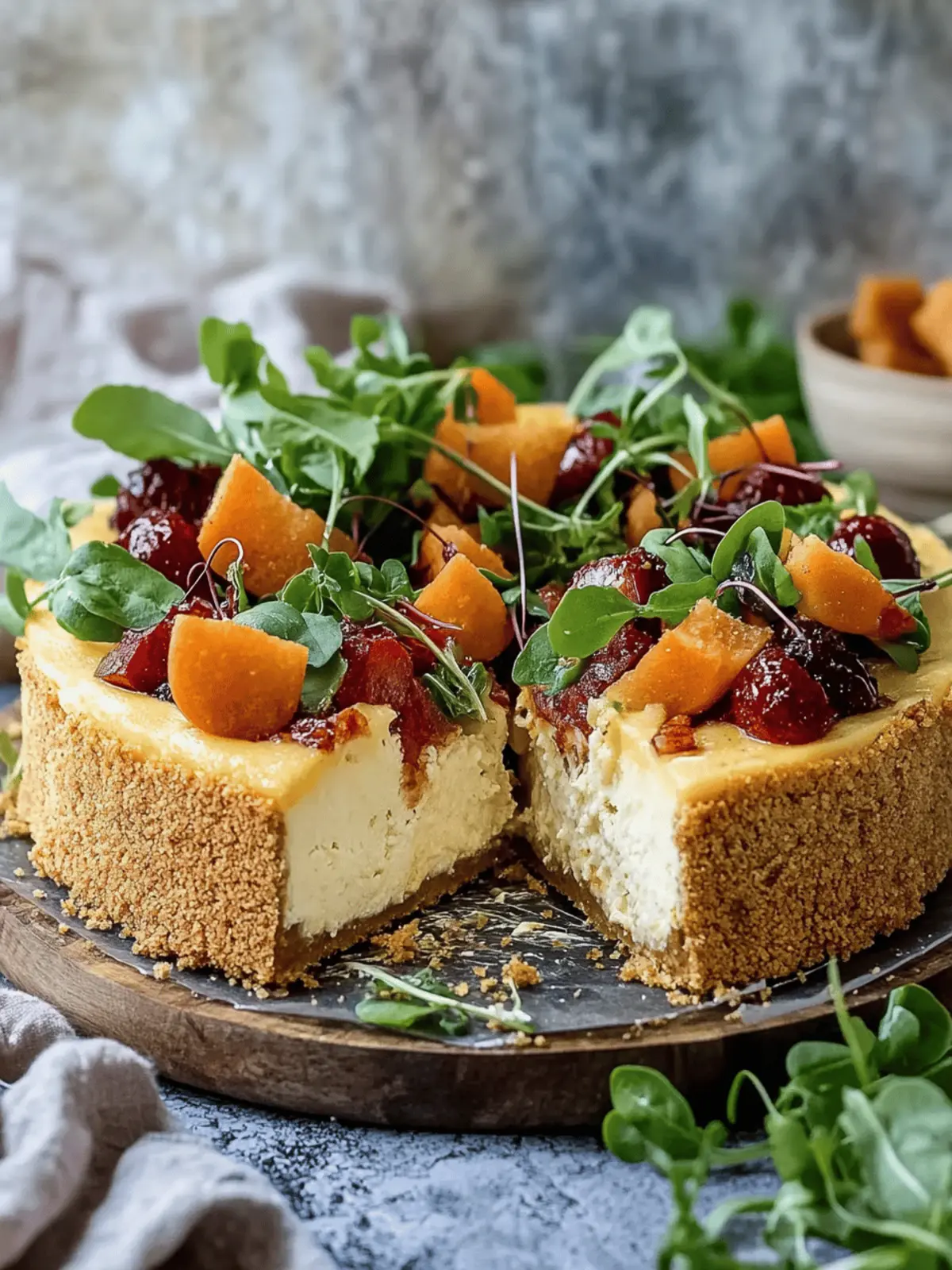Savory Cheesecake Delight: Festive Flavor in Every Bite 3 Savoury Cheescake