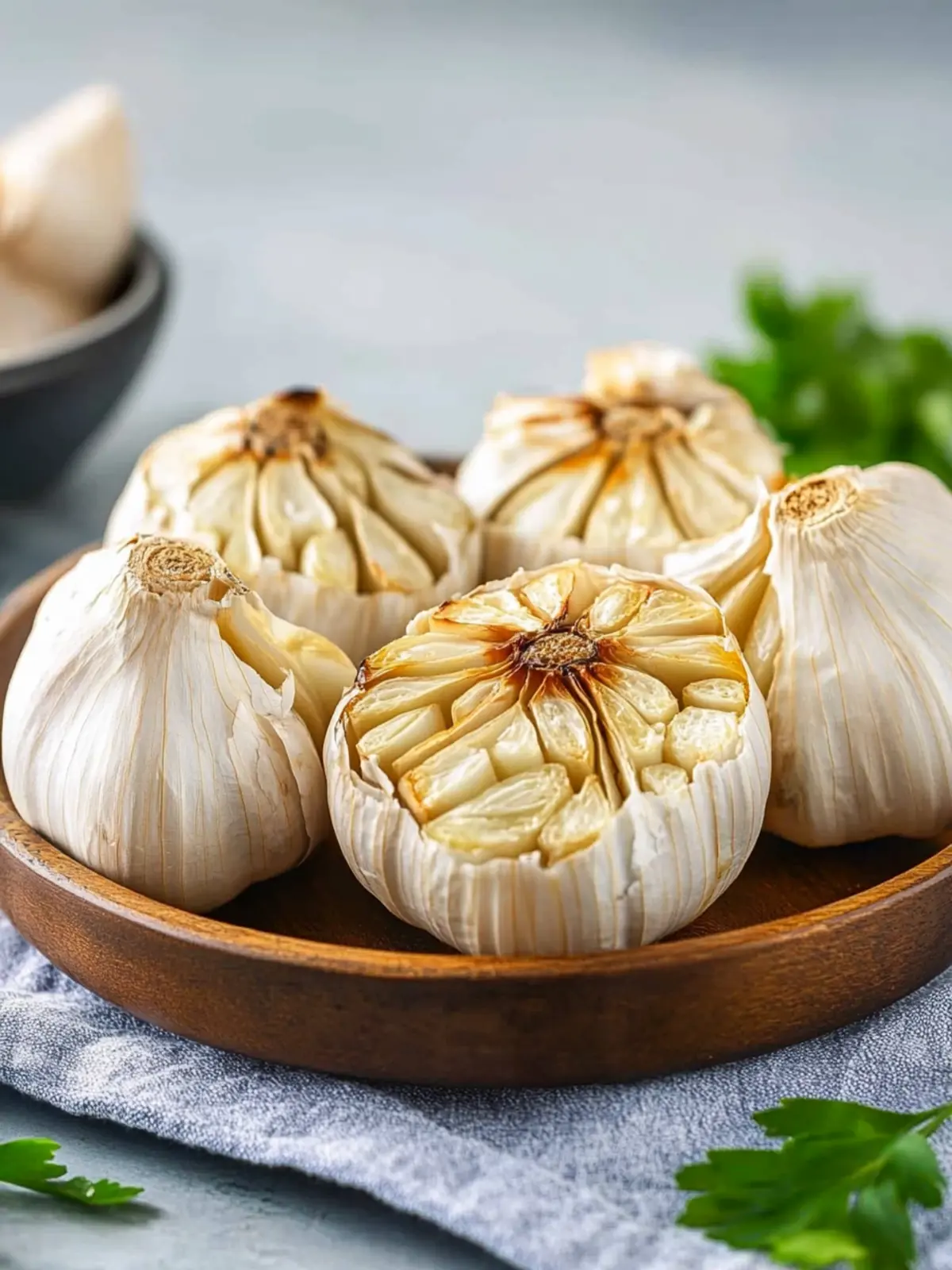 Transform Meals with Roasted Air Fryer Garlic Bulbs in 15 Minutes 3 Roasted Air Fryer Garlic Bulbs