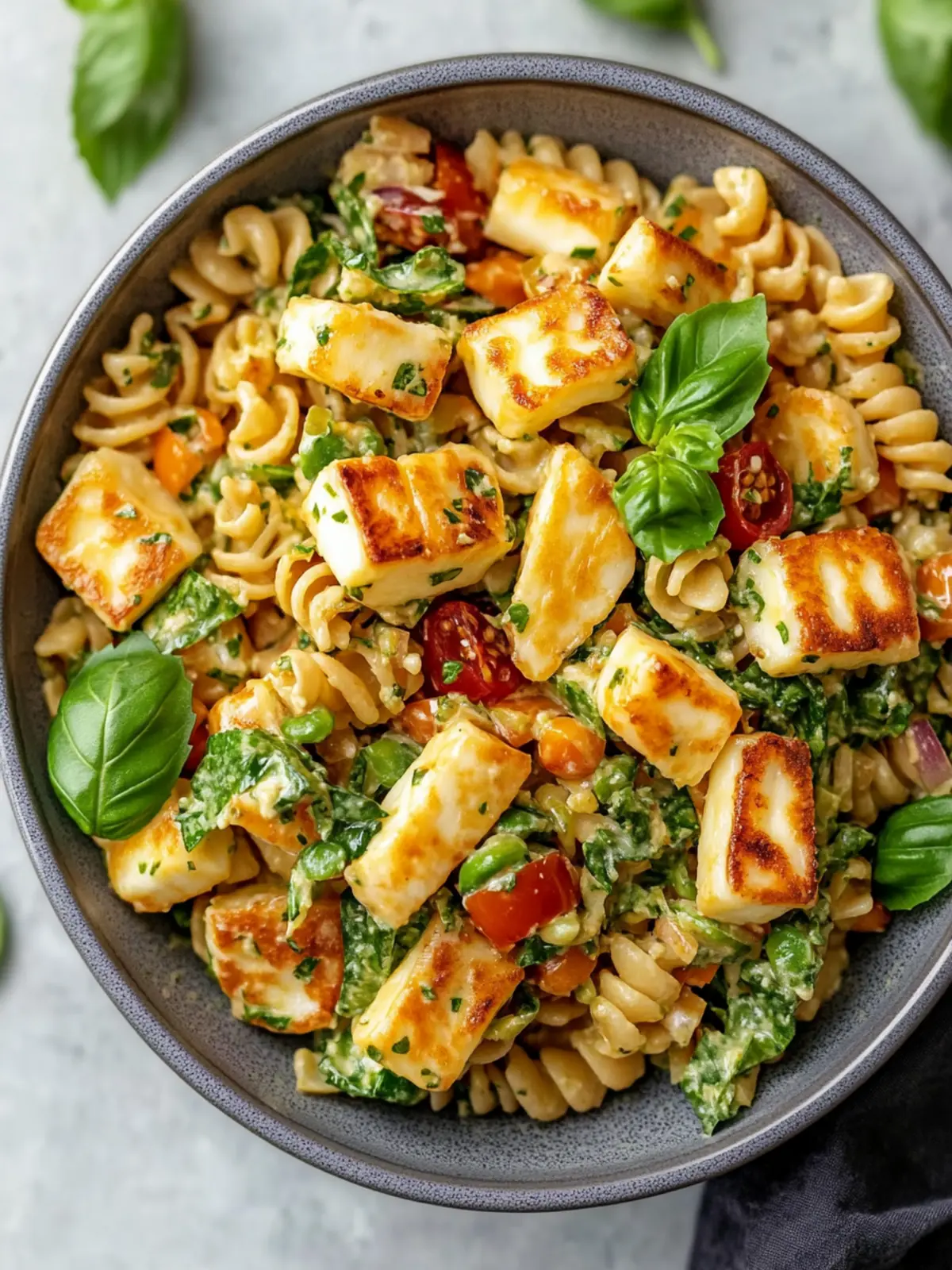 Colorful Halloumi Pasta Salad for Effortless Summer Joy 4 Colorful Halloumi Pasta Salad