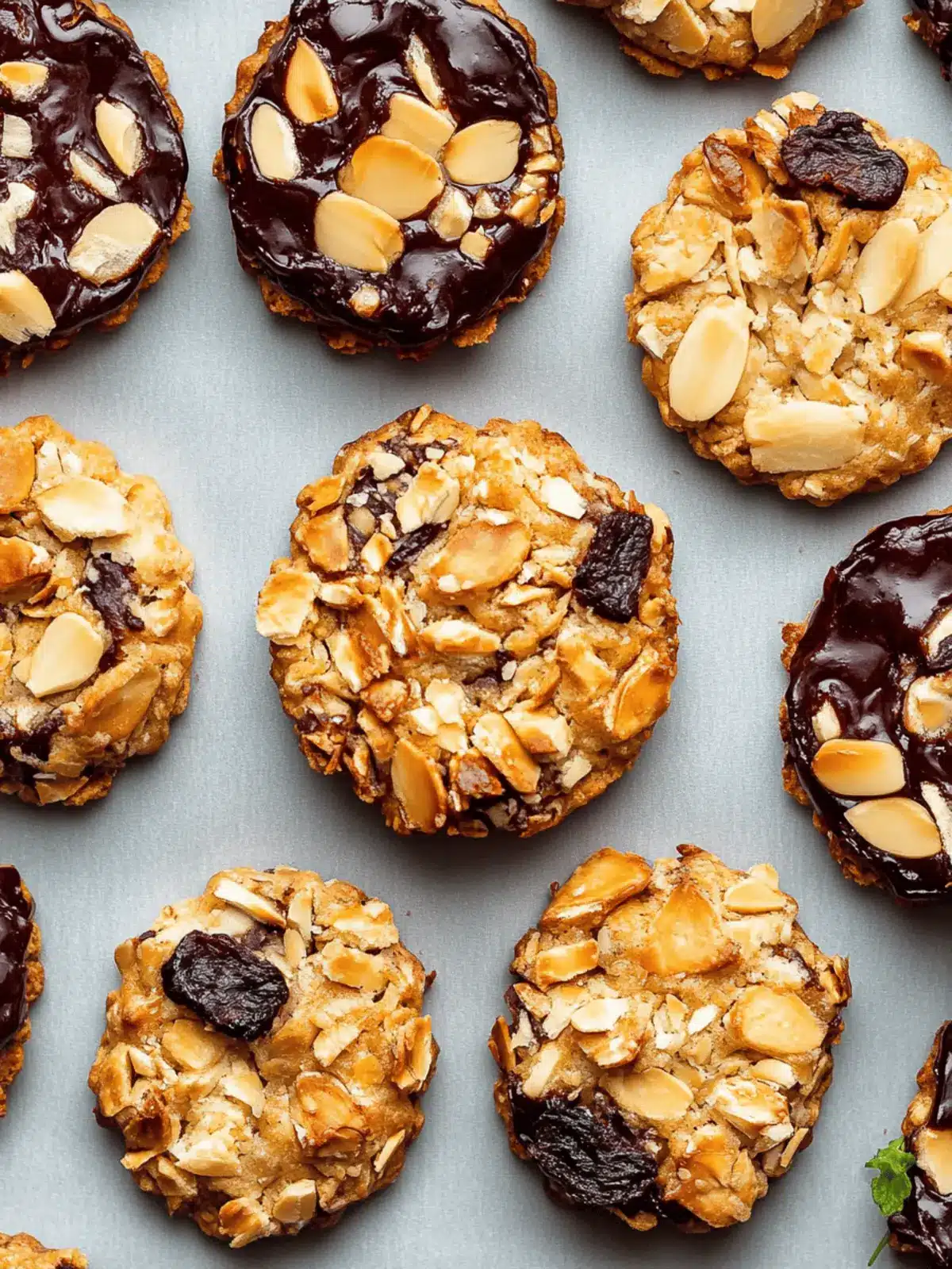 Irresistible Vegan Florentines with Cranberries and Almonds 4 Vegan florentines