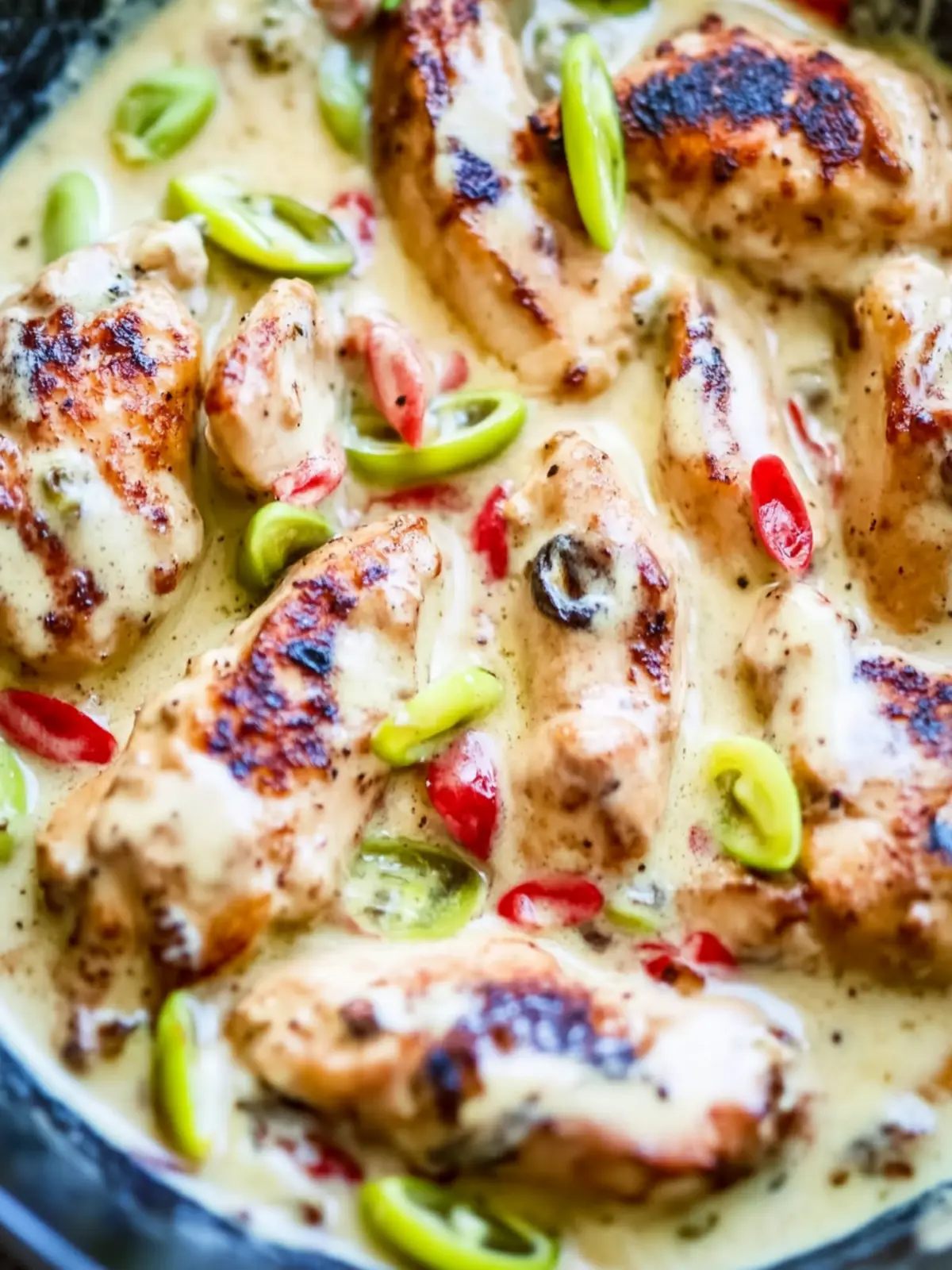 Creamy Pepperoncini Chicken Skillet for a Flavorful Weeknight Meal 3 Creamy Pepperoncini Chicken Skillet