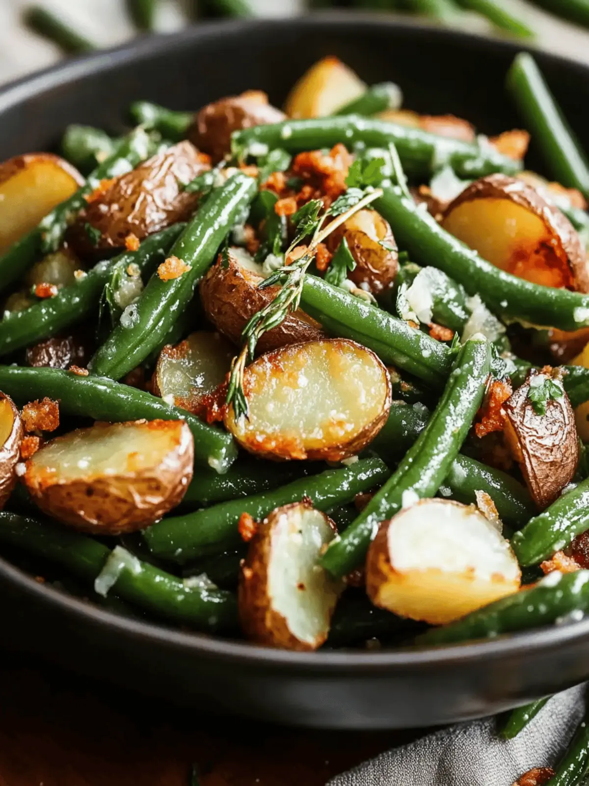 Warm Green Bean Salad with Crispy Potatoes for Fresh Flavor 3 Warm Green Bean Salad with Crispy Potatoes