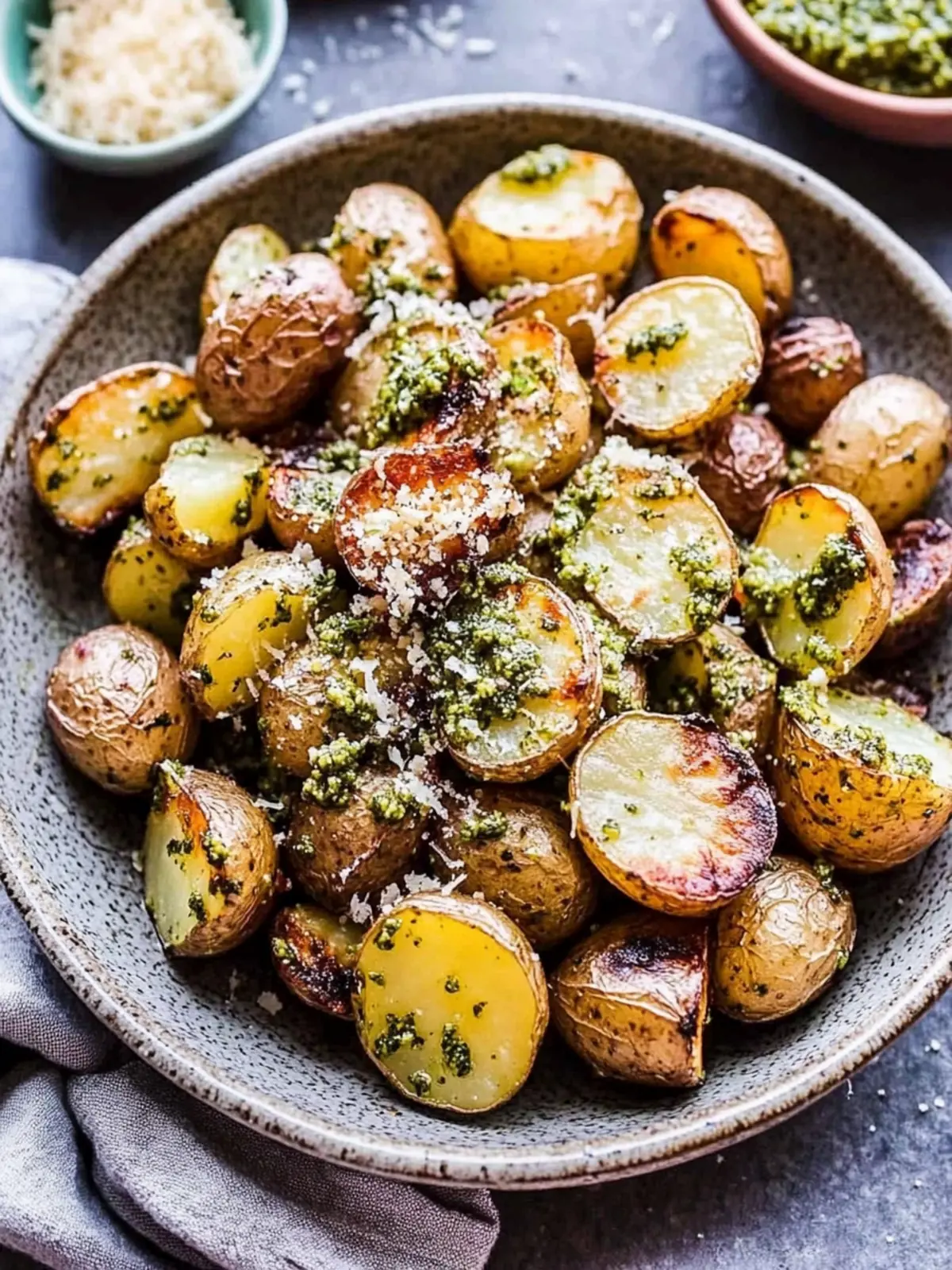 Savor the Flavor: Parmesan Pesto Roasted Potatoes Recipe 2 Parmesan Pesto Roasted Potatoes
