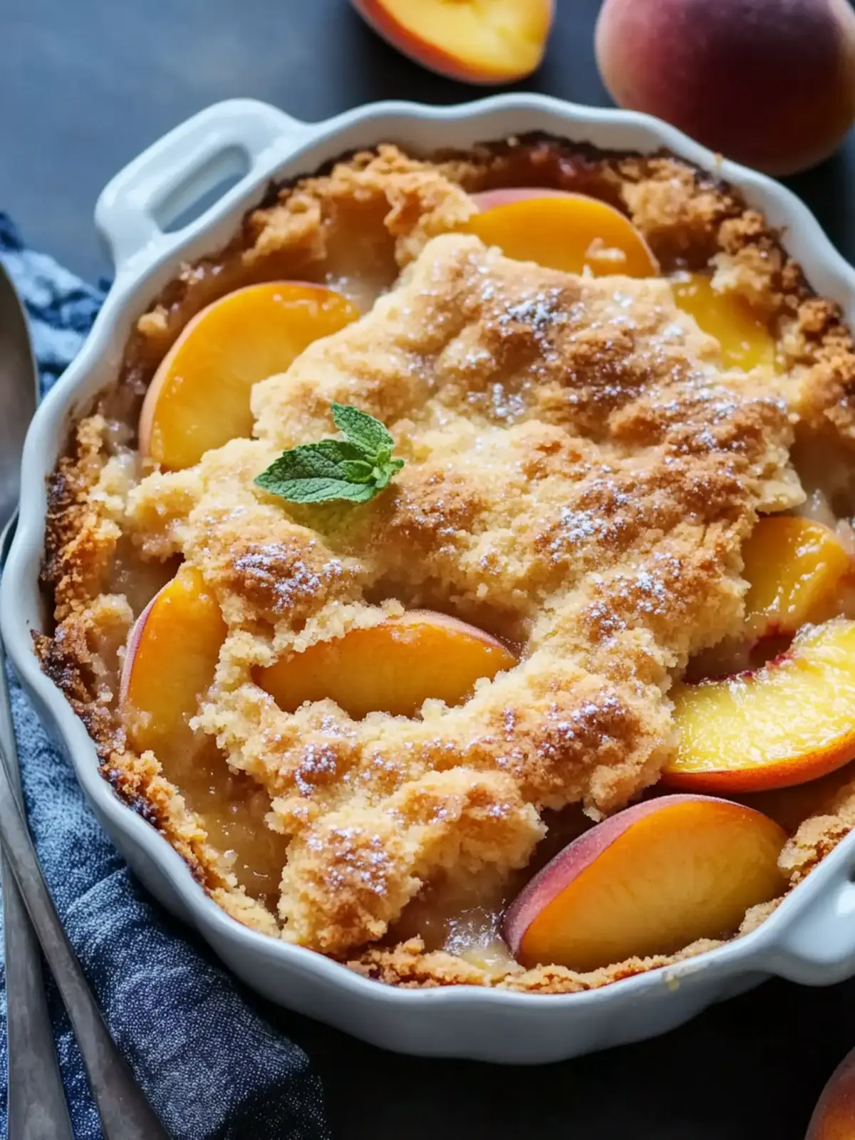 Easy Peach Cobbler with Canned Peaches for a Quick Treat 2 Peach Cobbler with Canned Peaches
