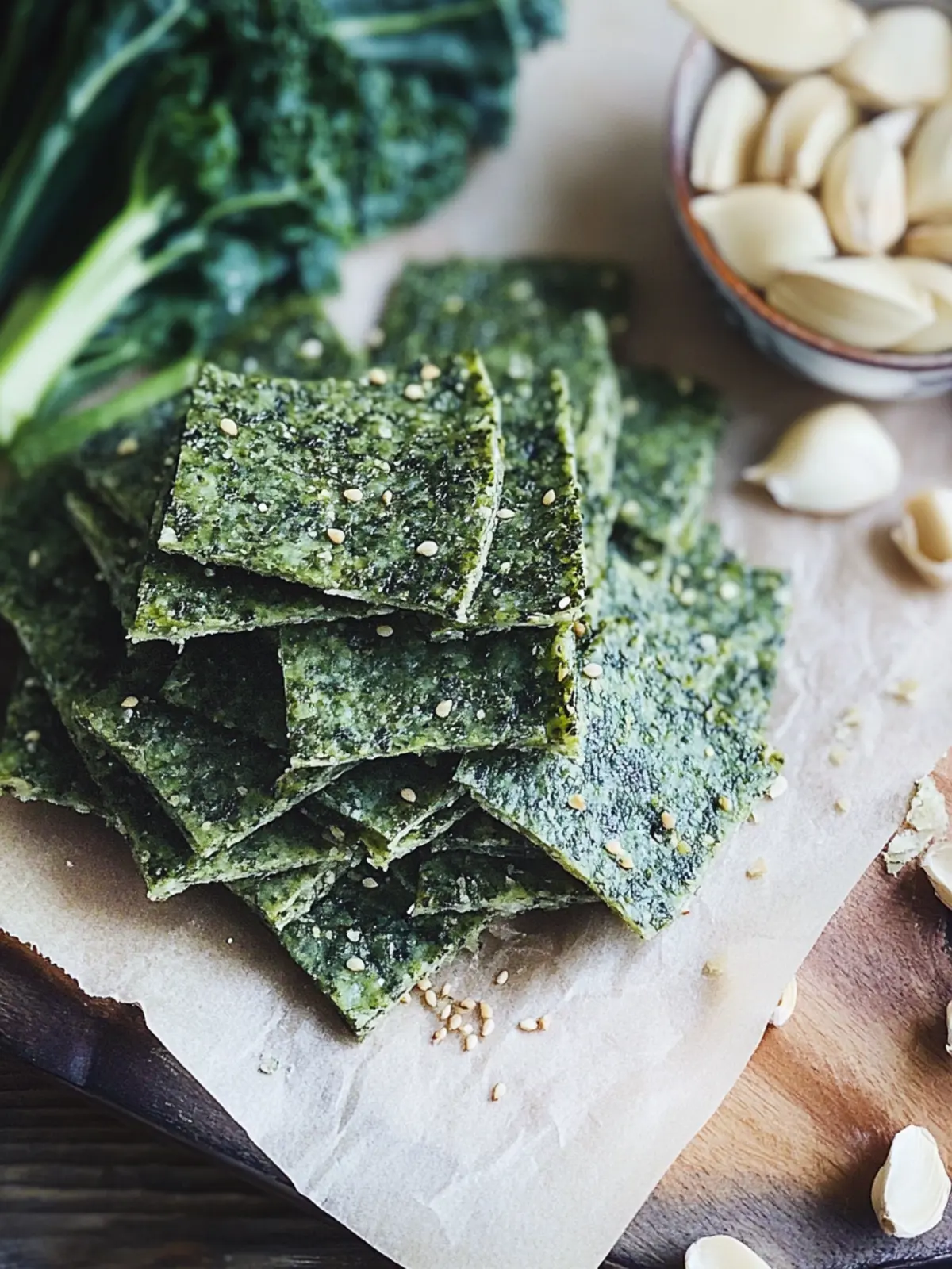 Delicious Gluten-Free Kale Crackers for Healthy Snacking 4 Gluten-Free Kale Crackers