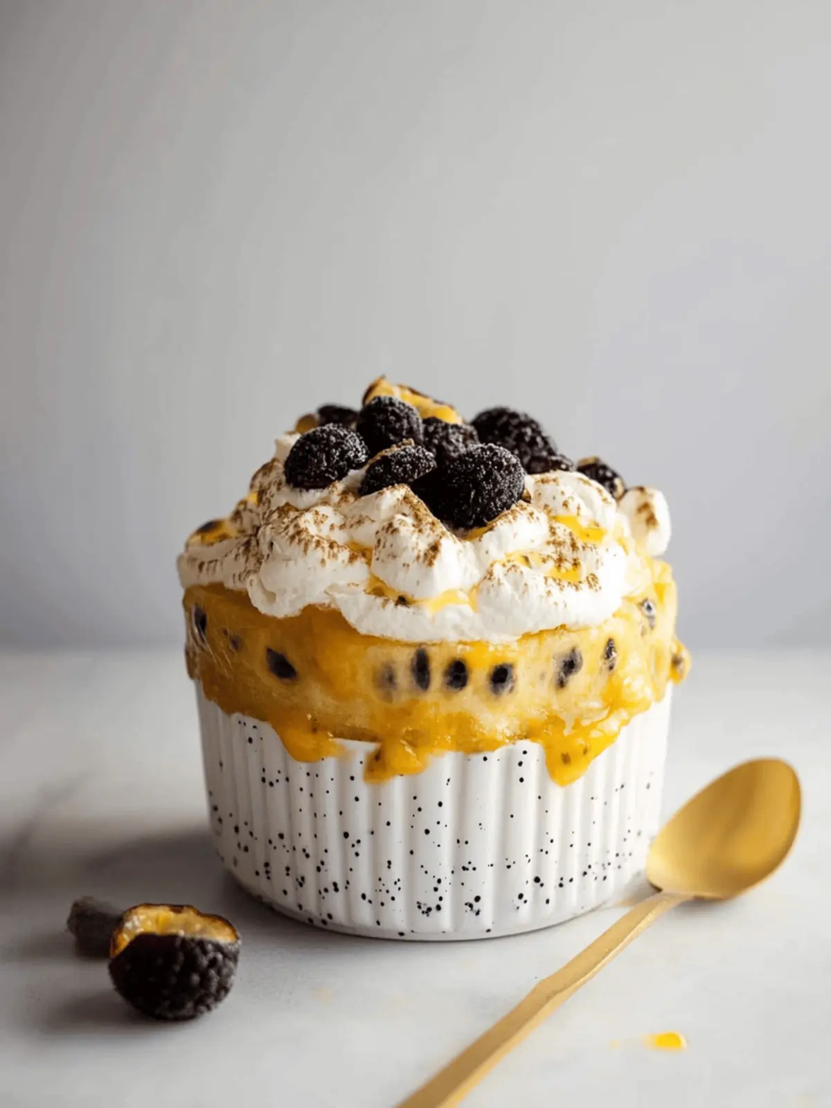 Frozen Passion Fruit Souffl : A Tropical Dream Dessert 3 Frozen Passion Fruit Souffl
