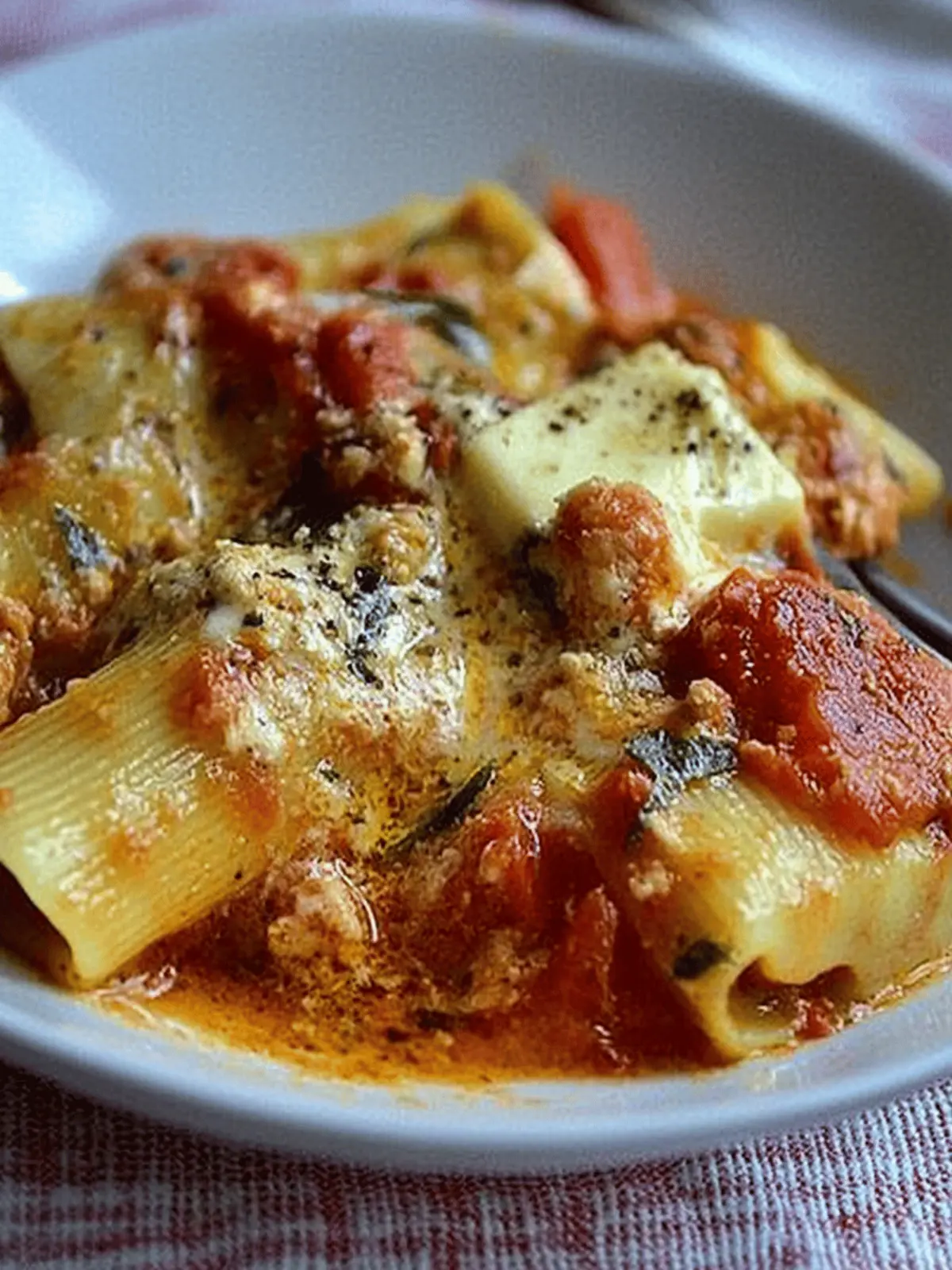 Ricotta and Parsley-Filled Paccheri in Tomato Butter Sauce 3 Ricotta-and-Parsley-Filled Paccheri Baked with a Tomato, Butter and Sage Sauce