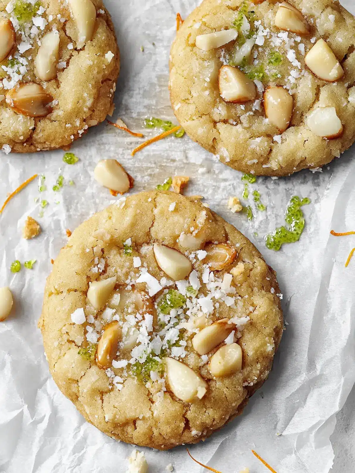 Toasted Coconut Lime Curd Macadamia Nut Cookies Bliss 3 Toasted Coconut + Lime Curd + Macadamia Nut Cookies