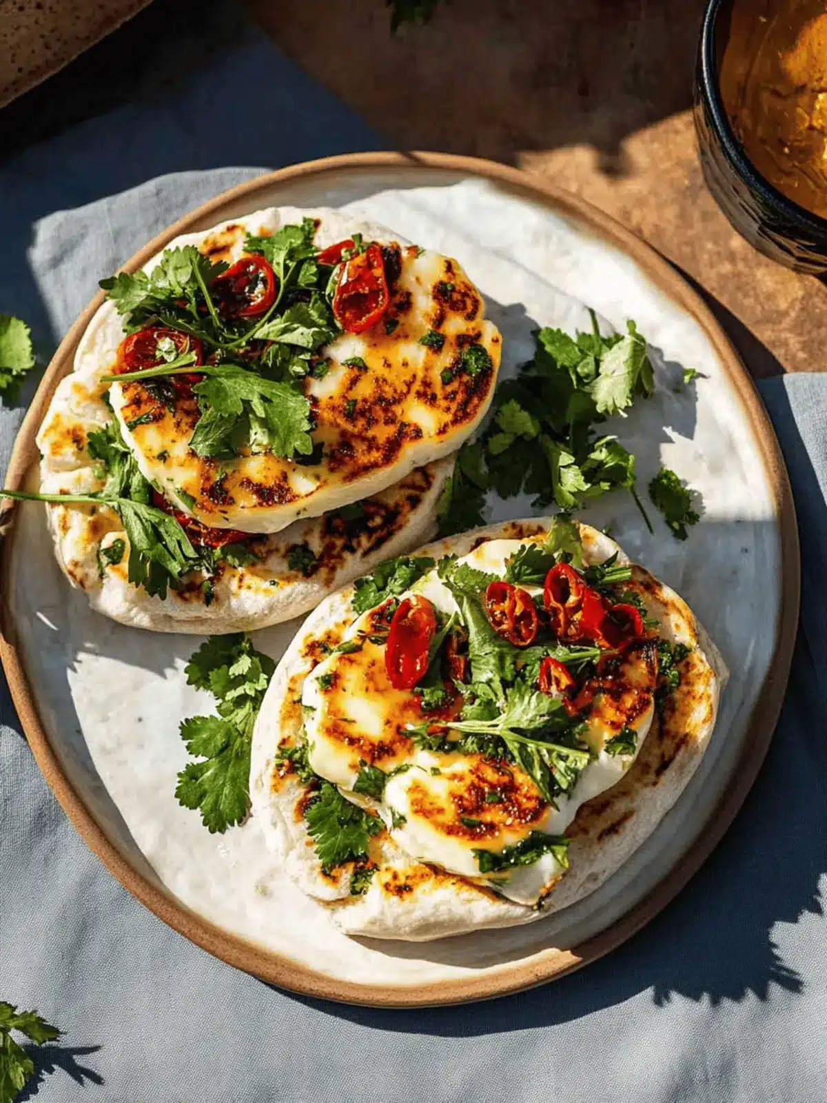 Sizzle Up Your Summer: Hot Halloumi Pita with Pomegranate 4 Hot halloumi pita