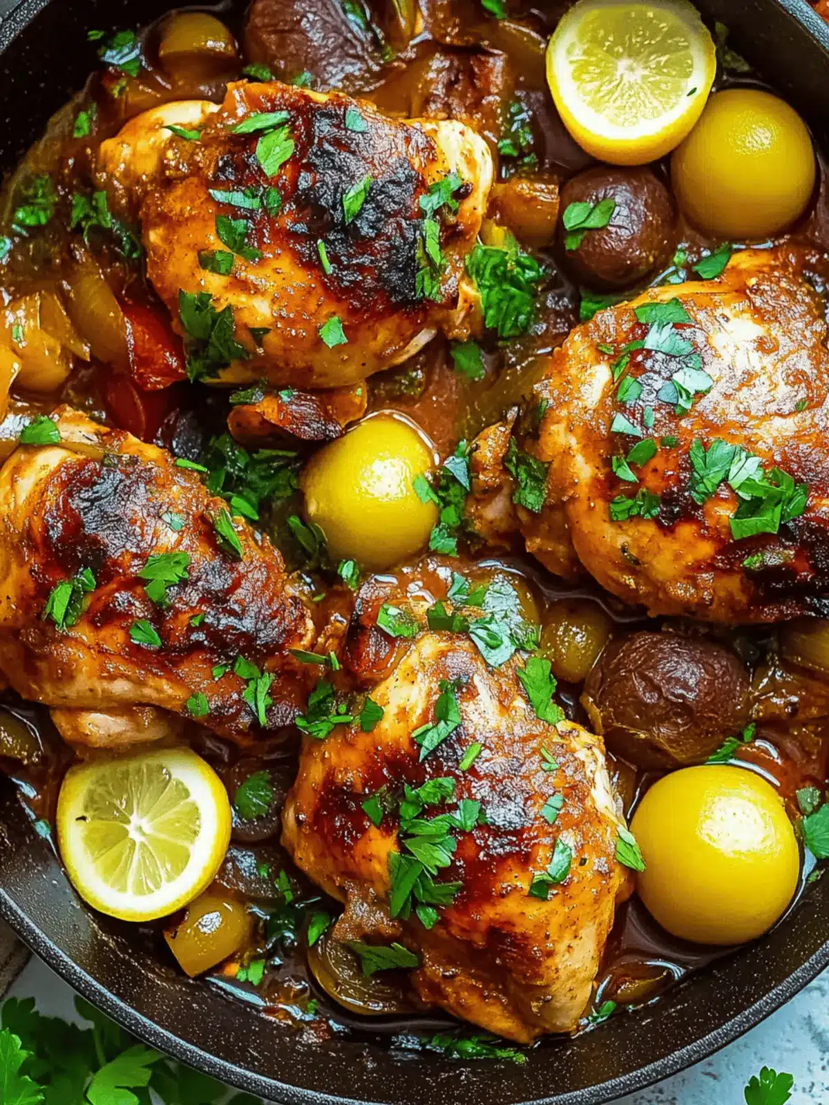 One-Pot Moroccan Chicken: A Flavor Adventure Awaits! 3 Moroccan Chicken