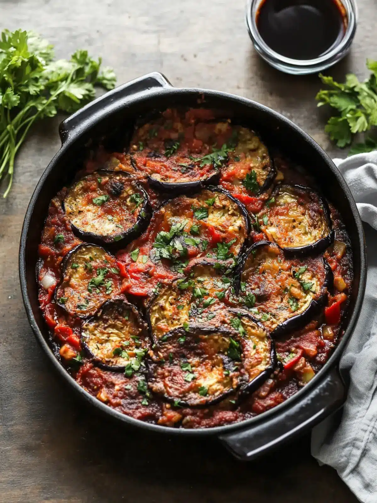 Mouthwatering Turkish Eggplant Dinner Casserole (Imam Bayildi) 3 Turkish Eggplant Dinner Casserole (Imam Bayildi)