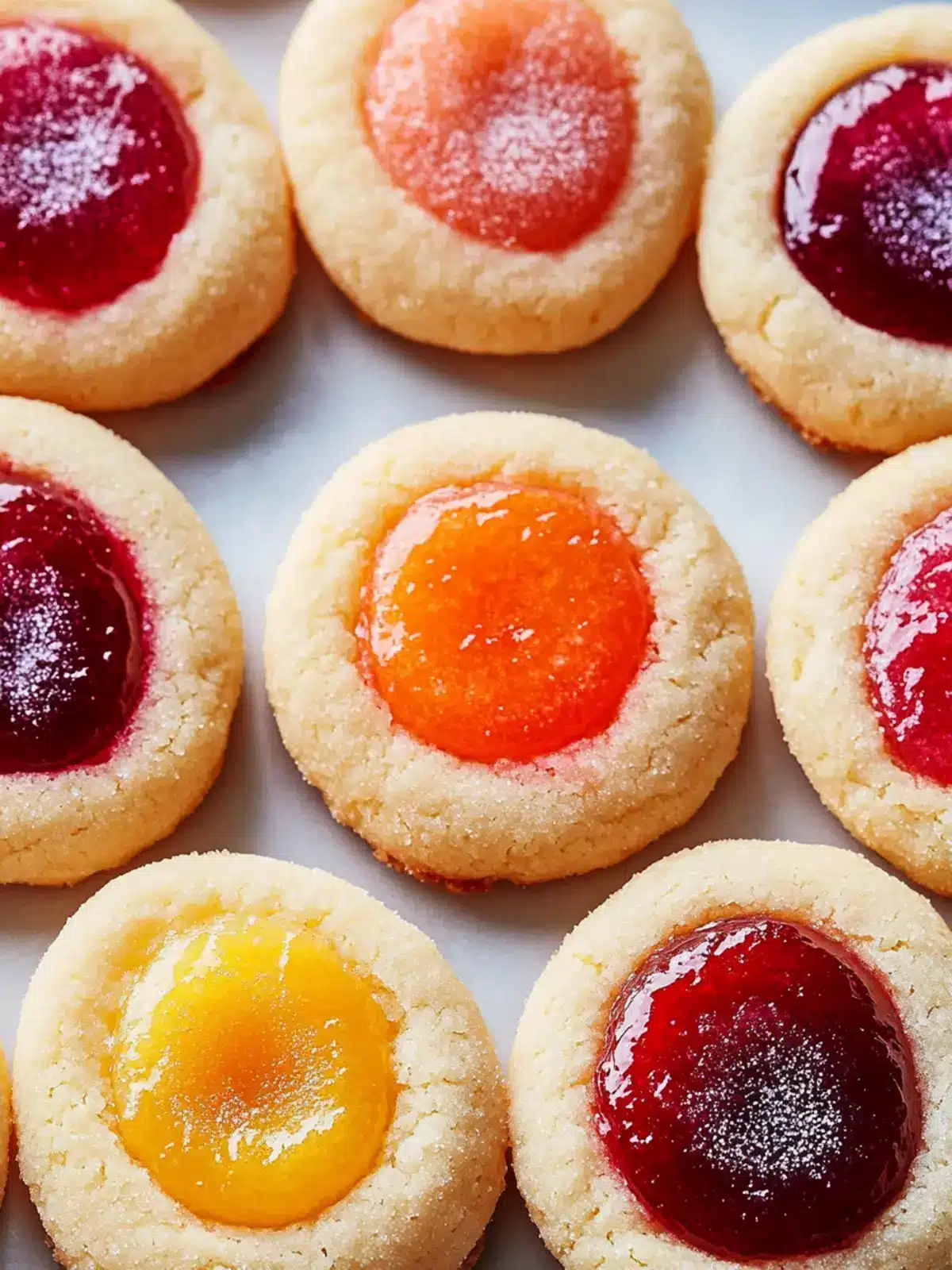 Delightful Tutti-Frutti Thumbprint Cookies for Colorful Celebrations 3 Tutti-Frutti Thumbprint Cookies