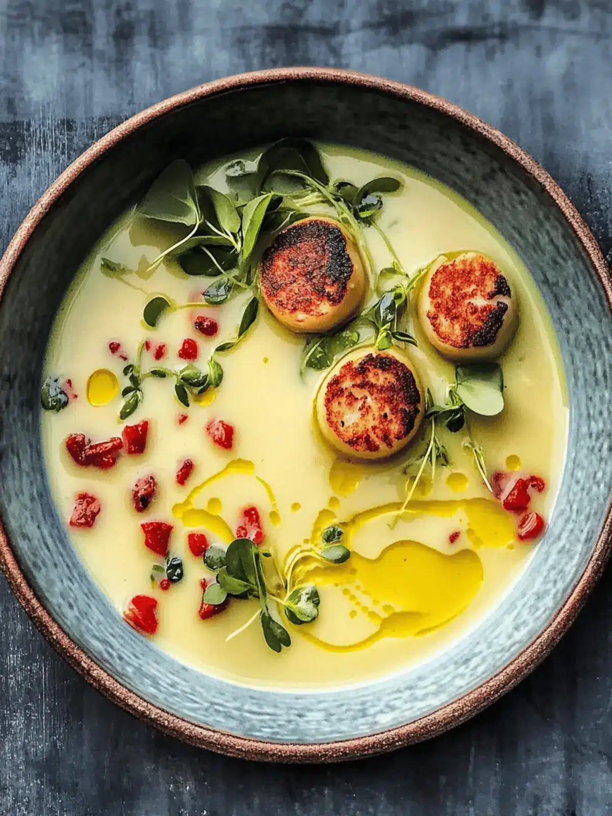 Killer Soup: Creamy Pumpkin Delight with Scallops 2 Killer soup?