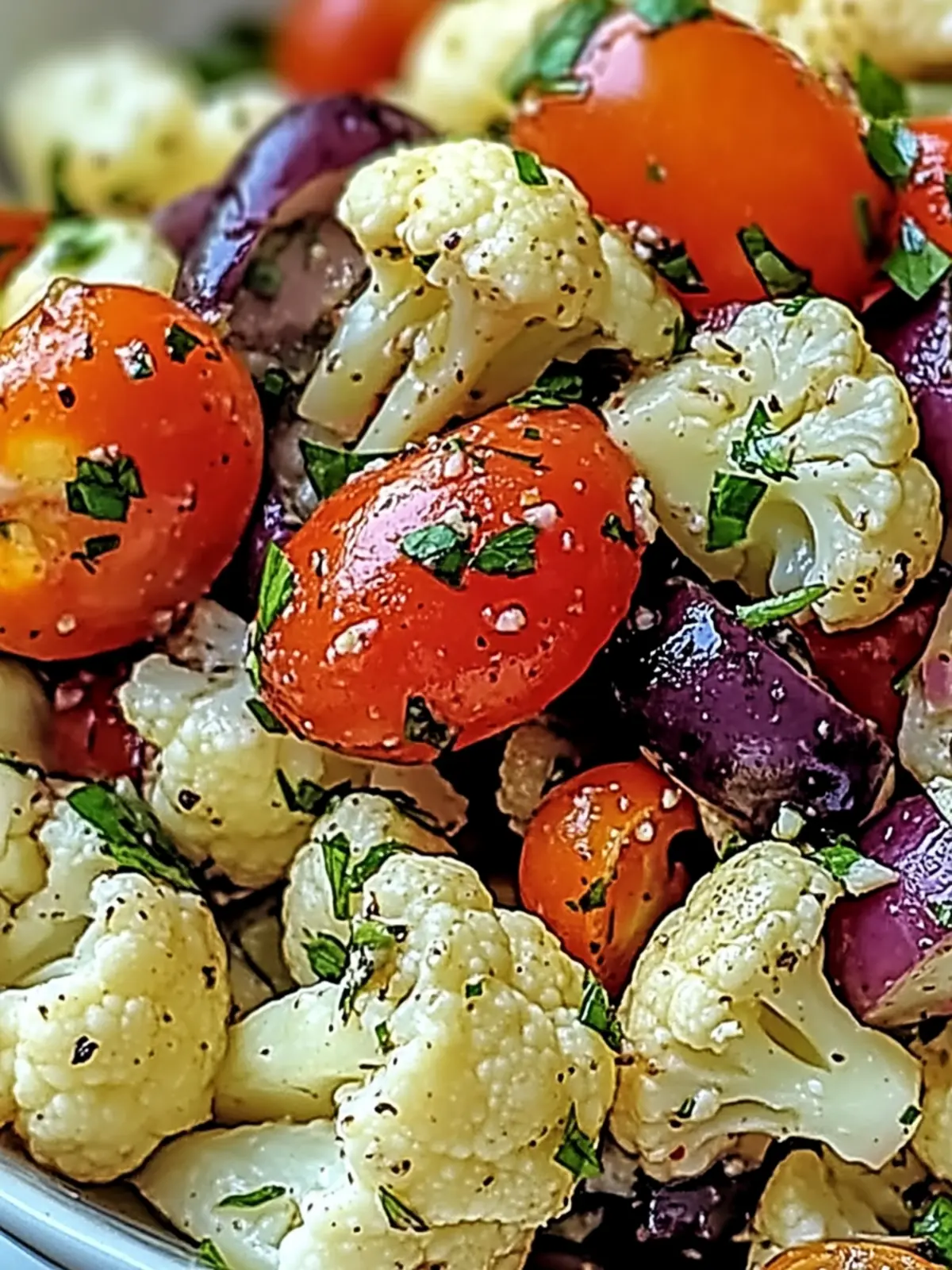 Mediterranean Marinated Cauliflower Salad: Fresh & Flavorful Delight 4 Mediterranean Marinated Cauliflower Salad