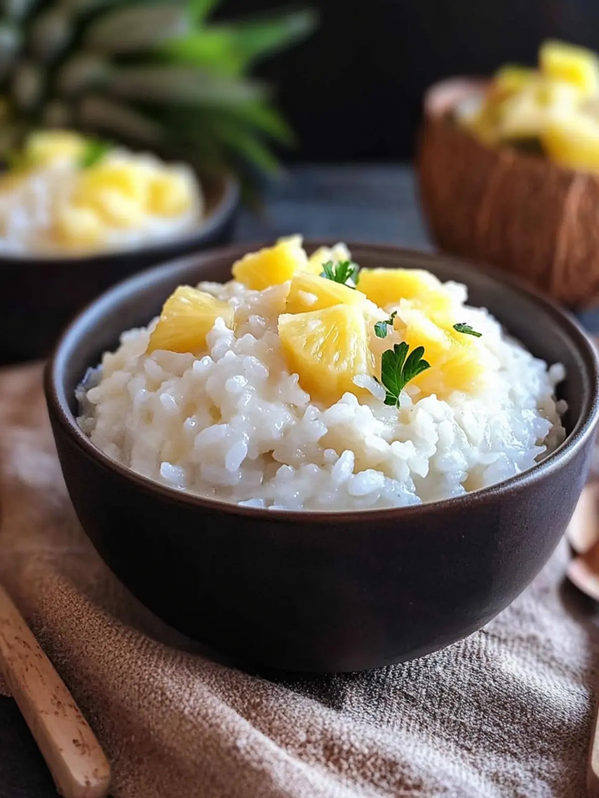Irresistible Coconut Milk Rice with Pineapple Bliss 2 Coconut Milk Rice with Pineapple